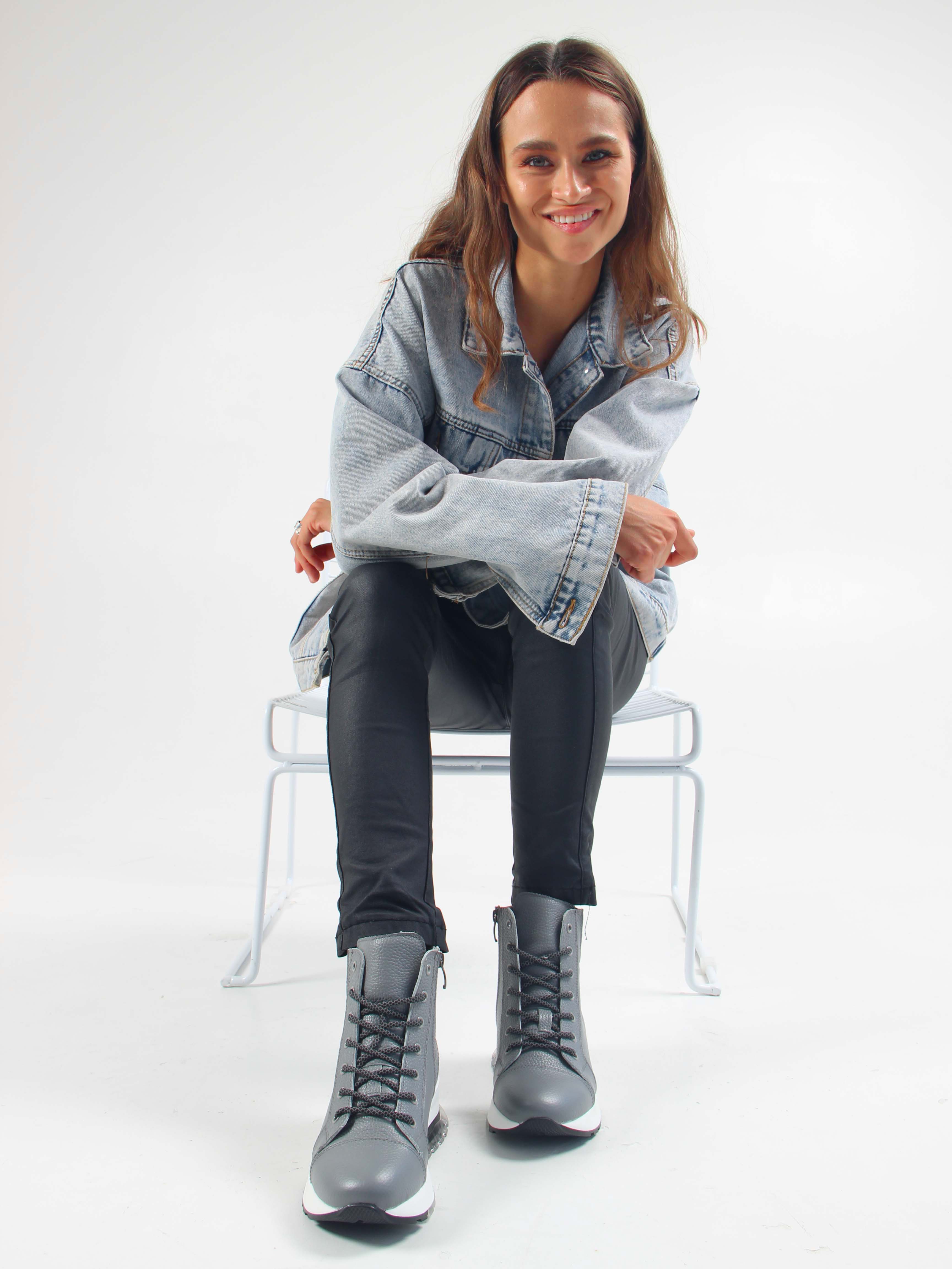 картинка Ботинки ED'ART 311.AVATAR'bl. Серый макс от интернет магазина