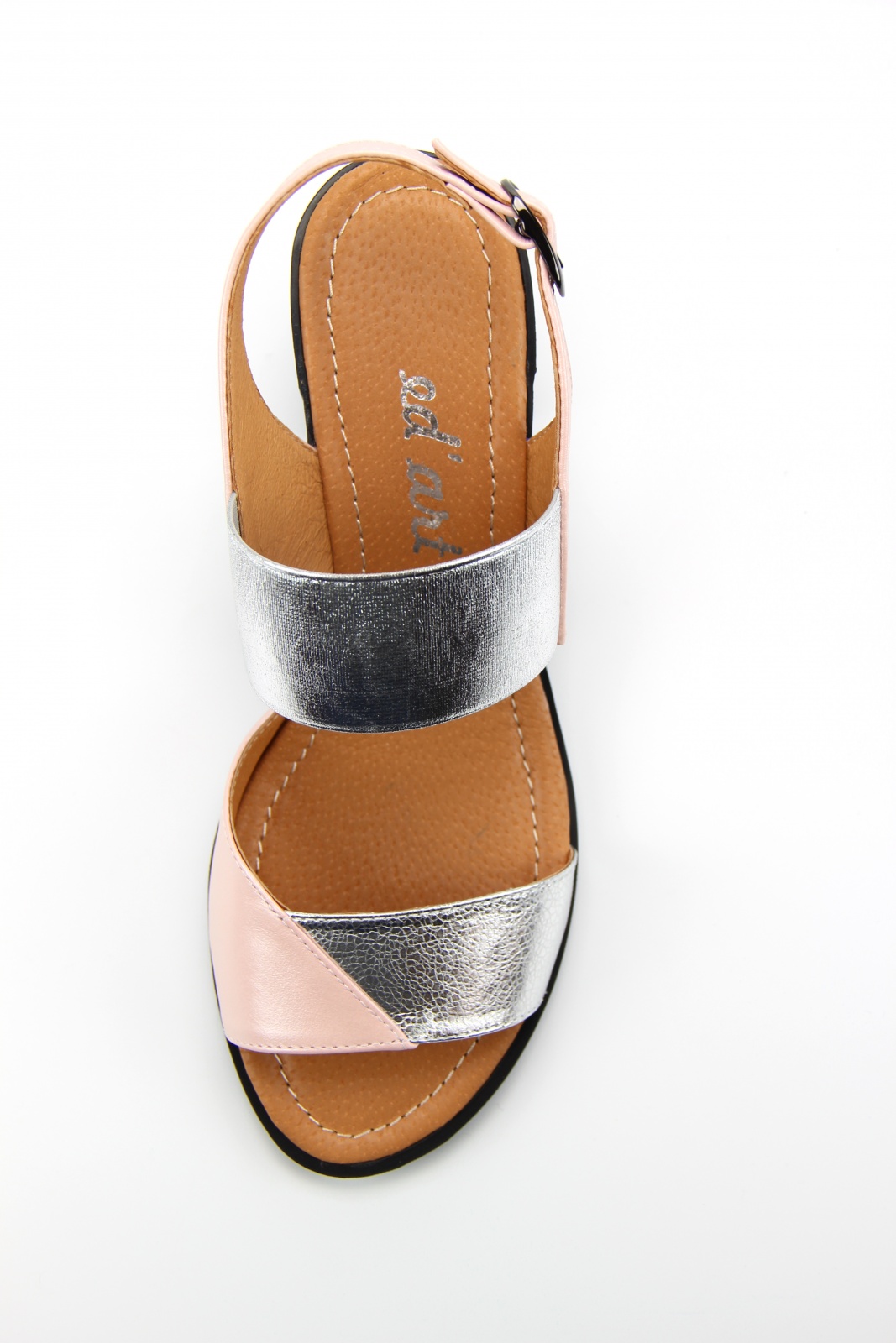 картинка Босоножки ED'ART 6004.624'bl.pink-pearl/silver от интернет магазина