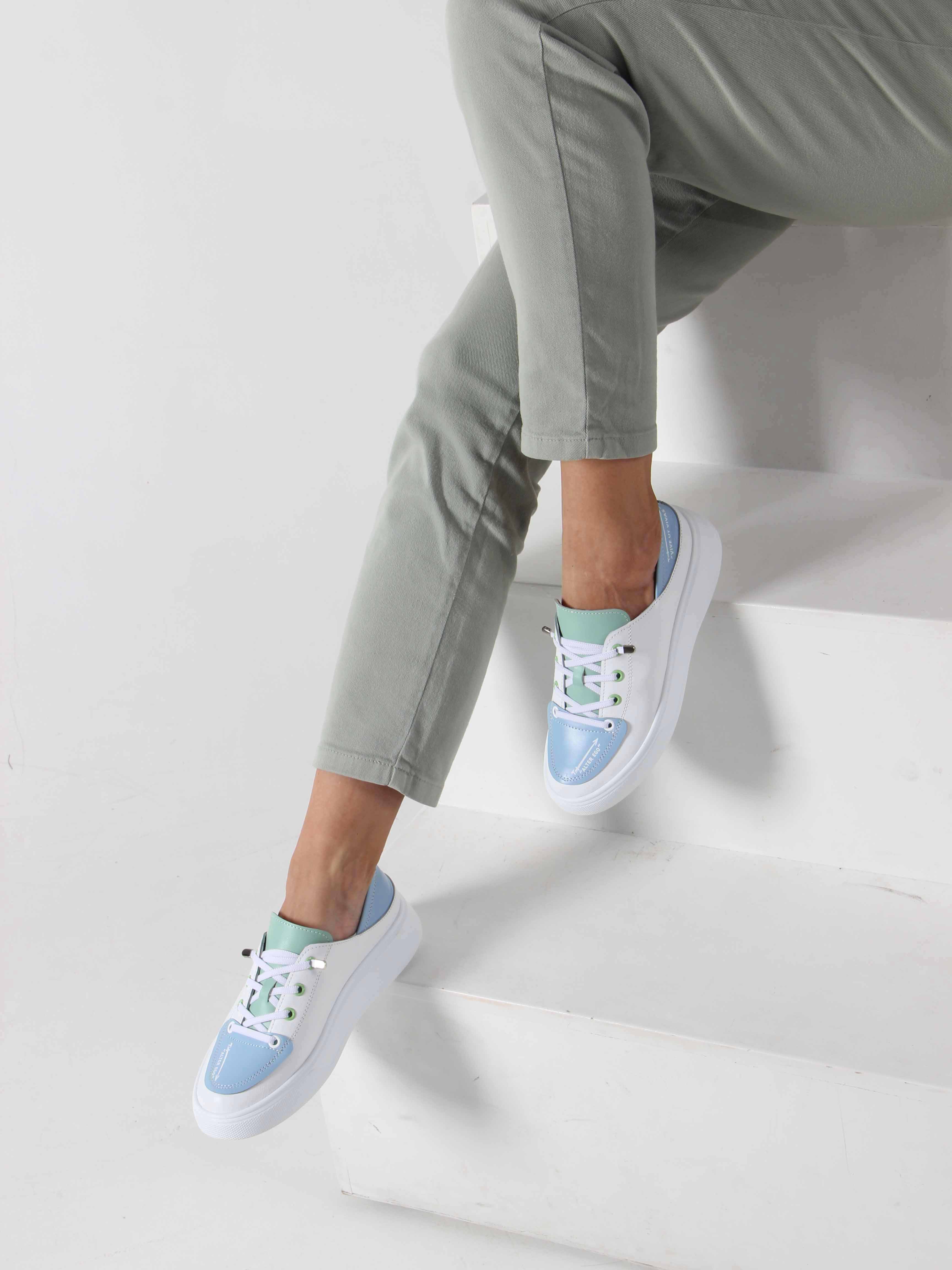 картинка Кеды ED'ART 163.LusiR2'w.Белый-голубой-мята от интернет магазина