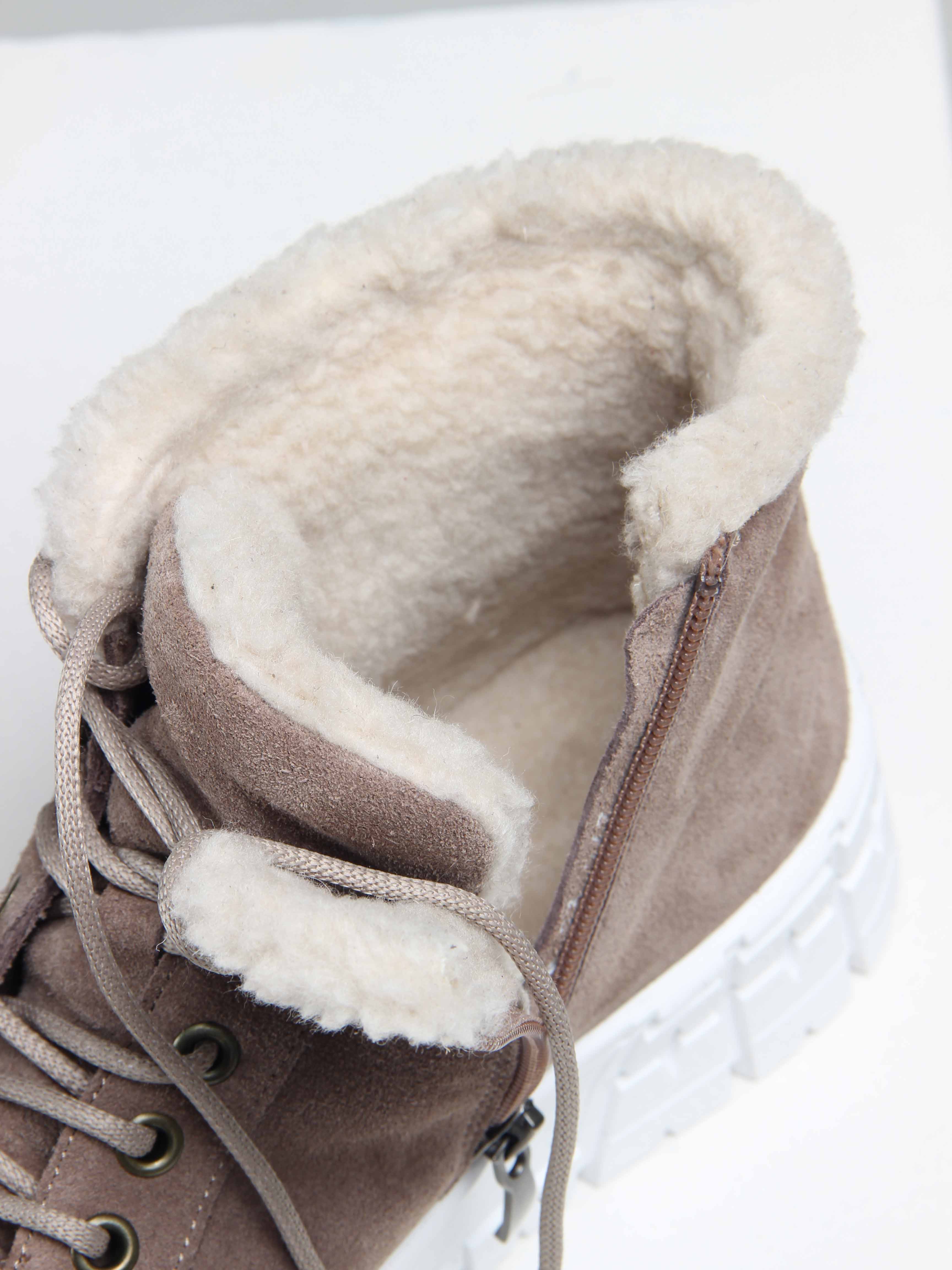 картинка Ботинки ED'ART 243.212131'w. Капучино замша от интернет магазина