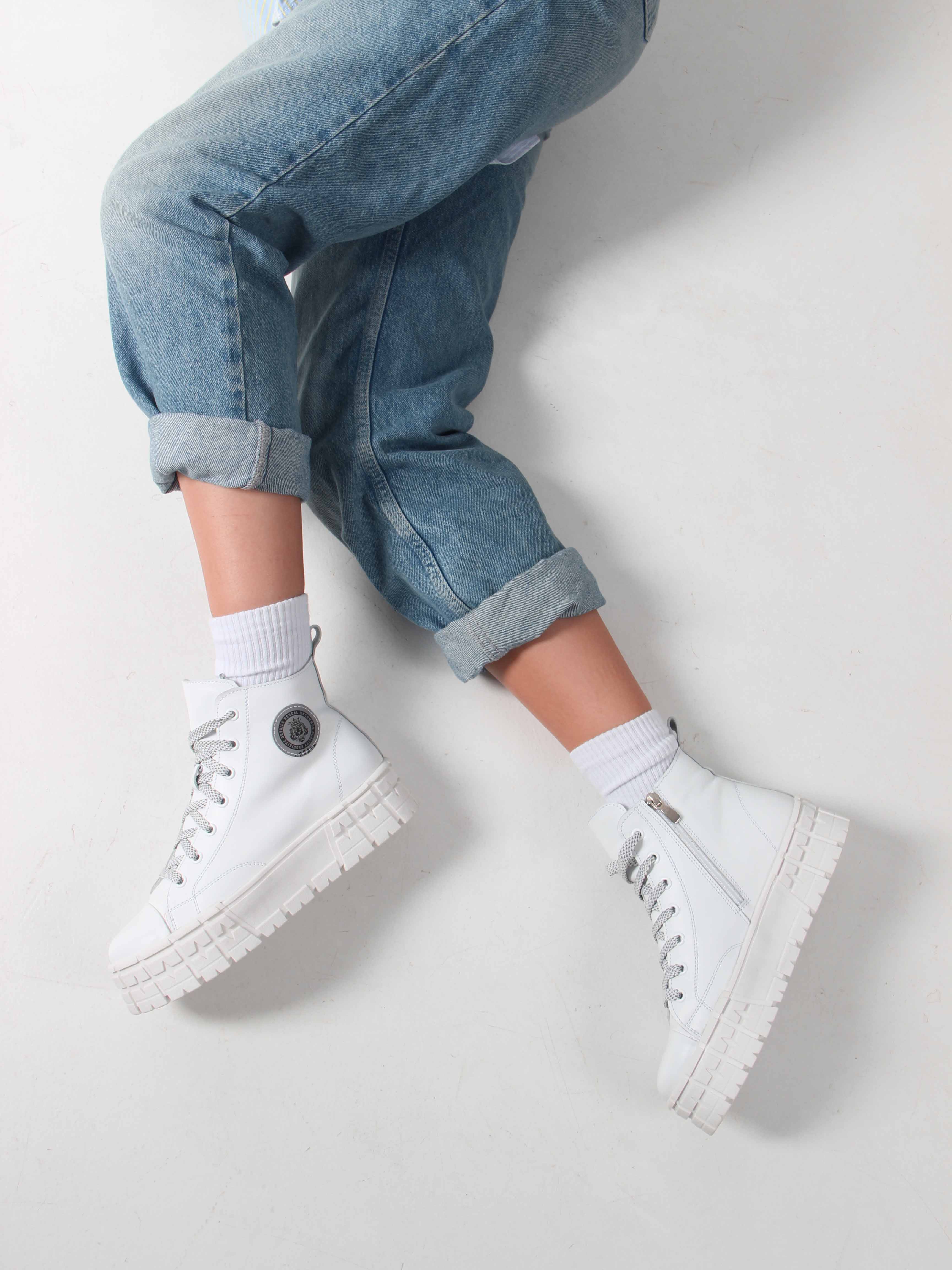 картинка Ботинки ED'ART 213.212131'w. Белый от интернет магазина