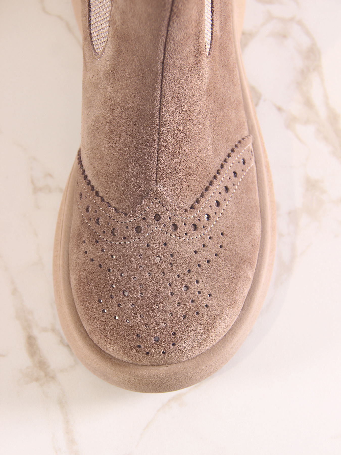 картинка Челси ED'ART 332.927'ka. Серо-коричневая замша от интернет магазина