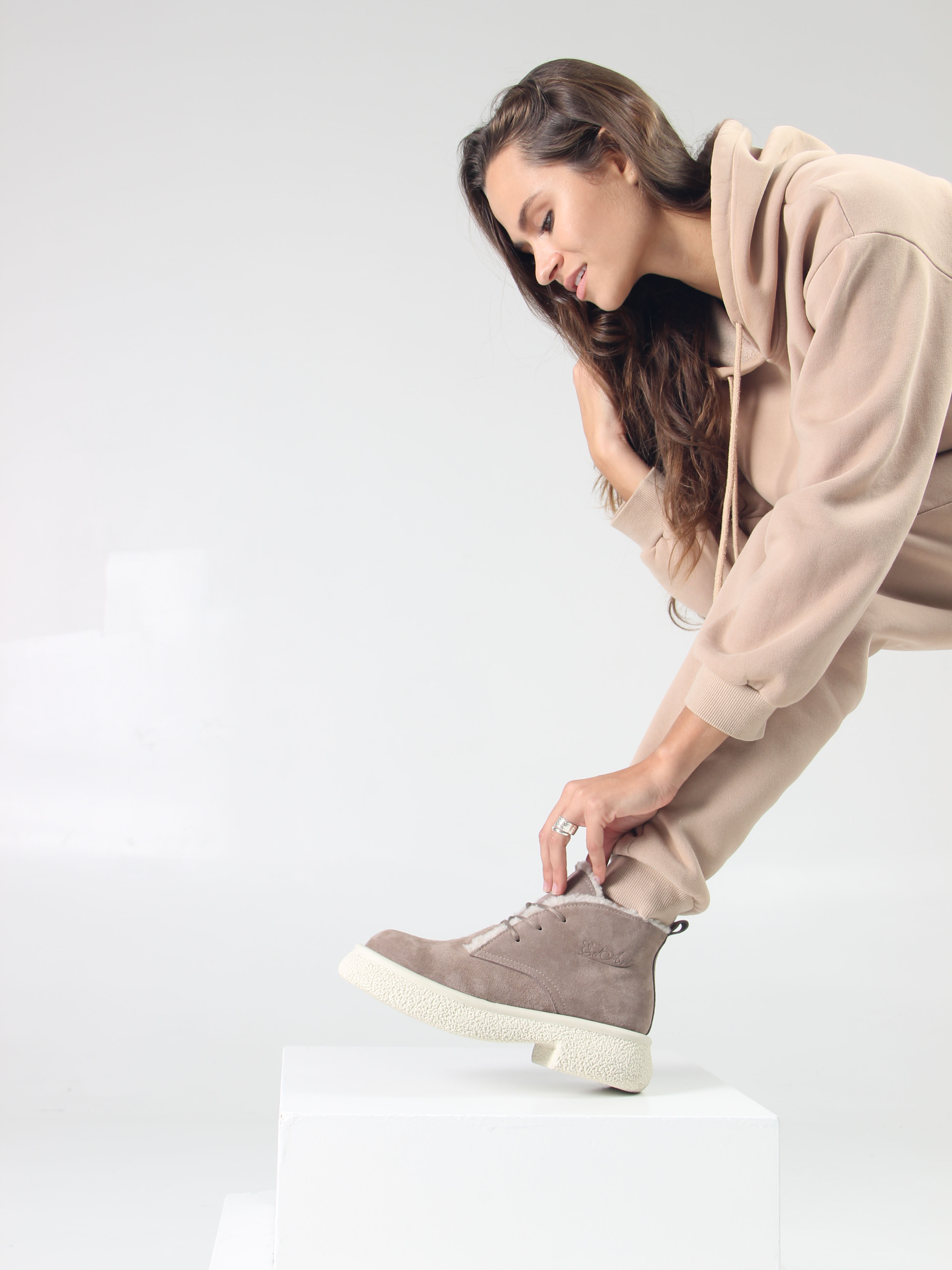 картинка Ботинки ED'ART 308.агата'w. капучино замша от интернет магазина