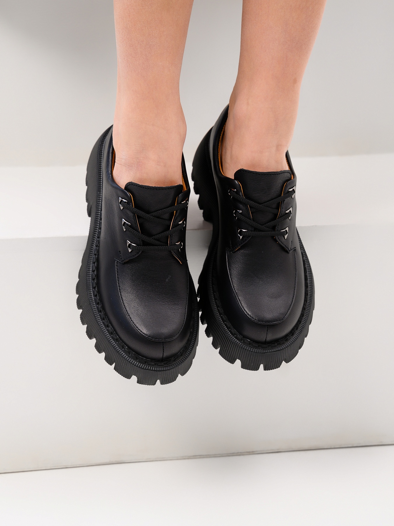 картинка Туфли полуботинки ED'ART 202.14728'bl. Черный от интернет магазина