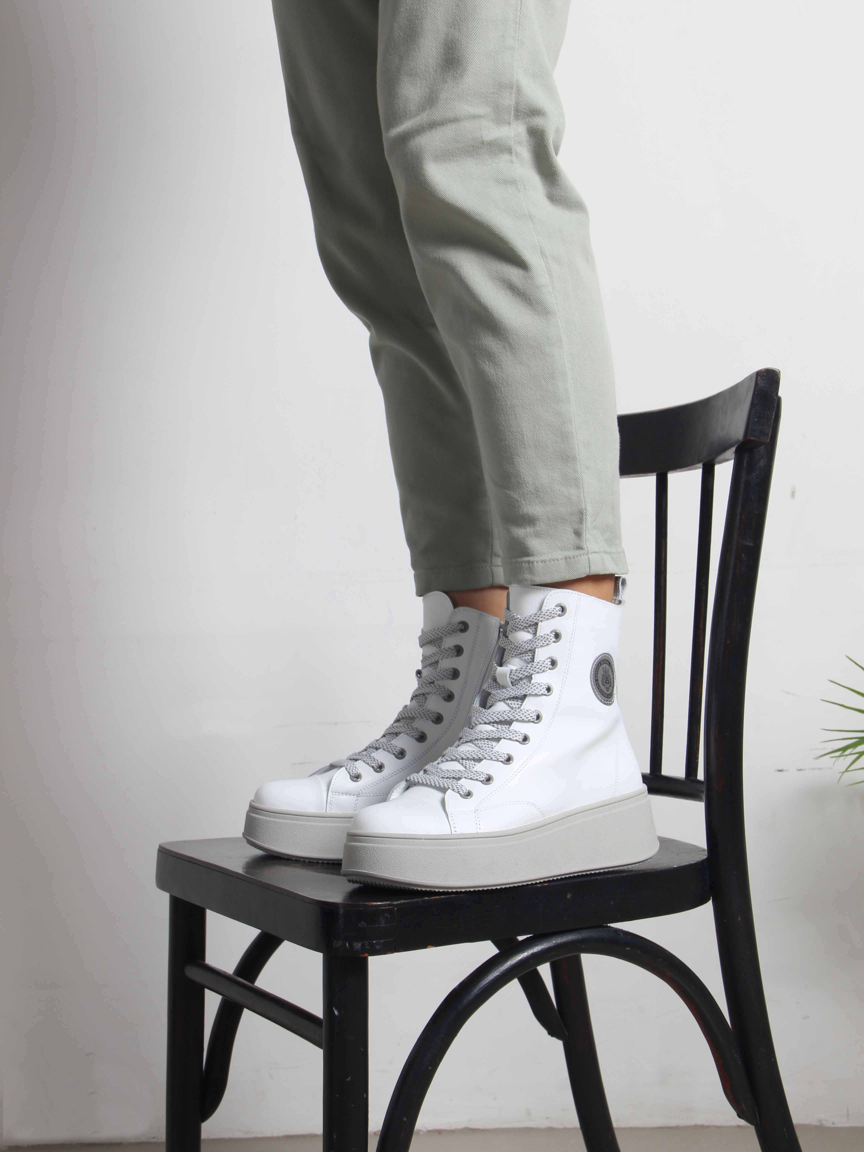 картинка Ботинки ED'ART 215.ALTA'gr. Белый серый от интернет магазина