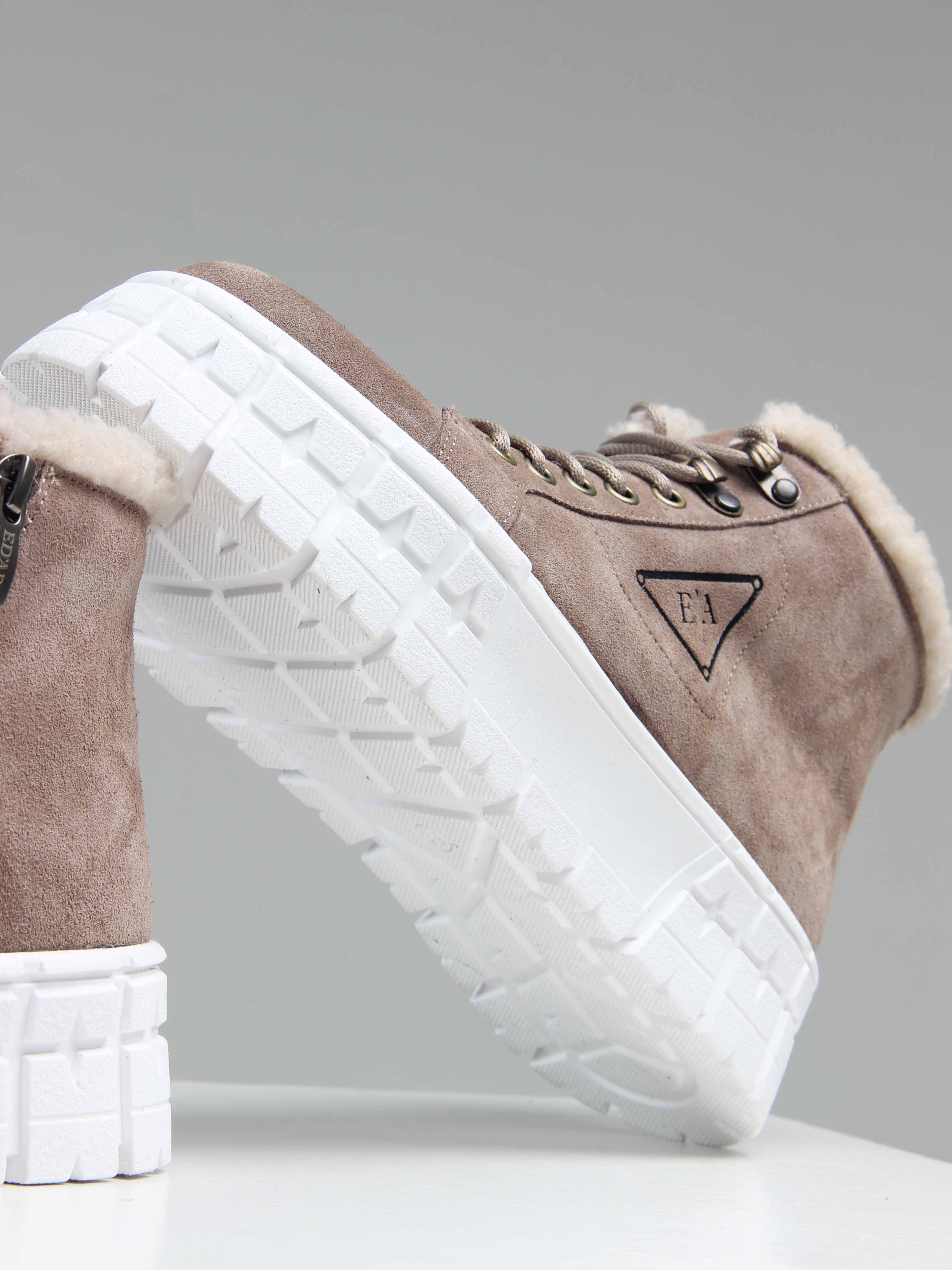 картинка Ботинки ED'ART 243.212131'w. Капучино замша от интернет магазина