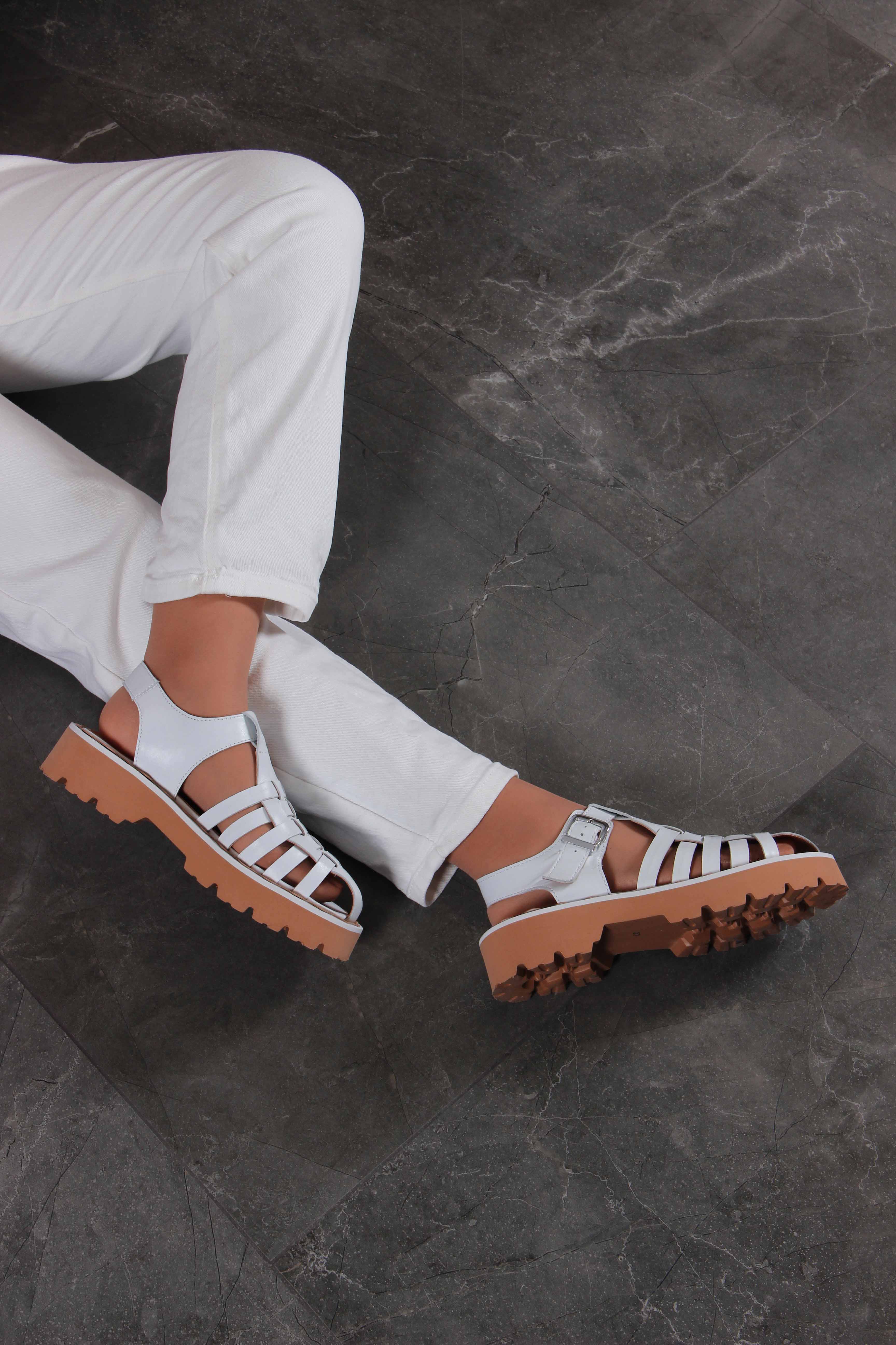 картинка Босоножки ED'ART 2026.5151'be. Белый от интернет магазина