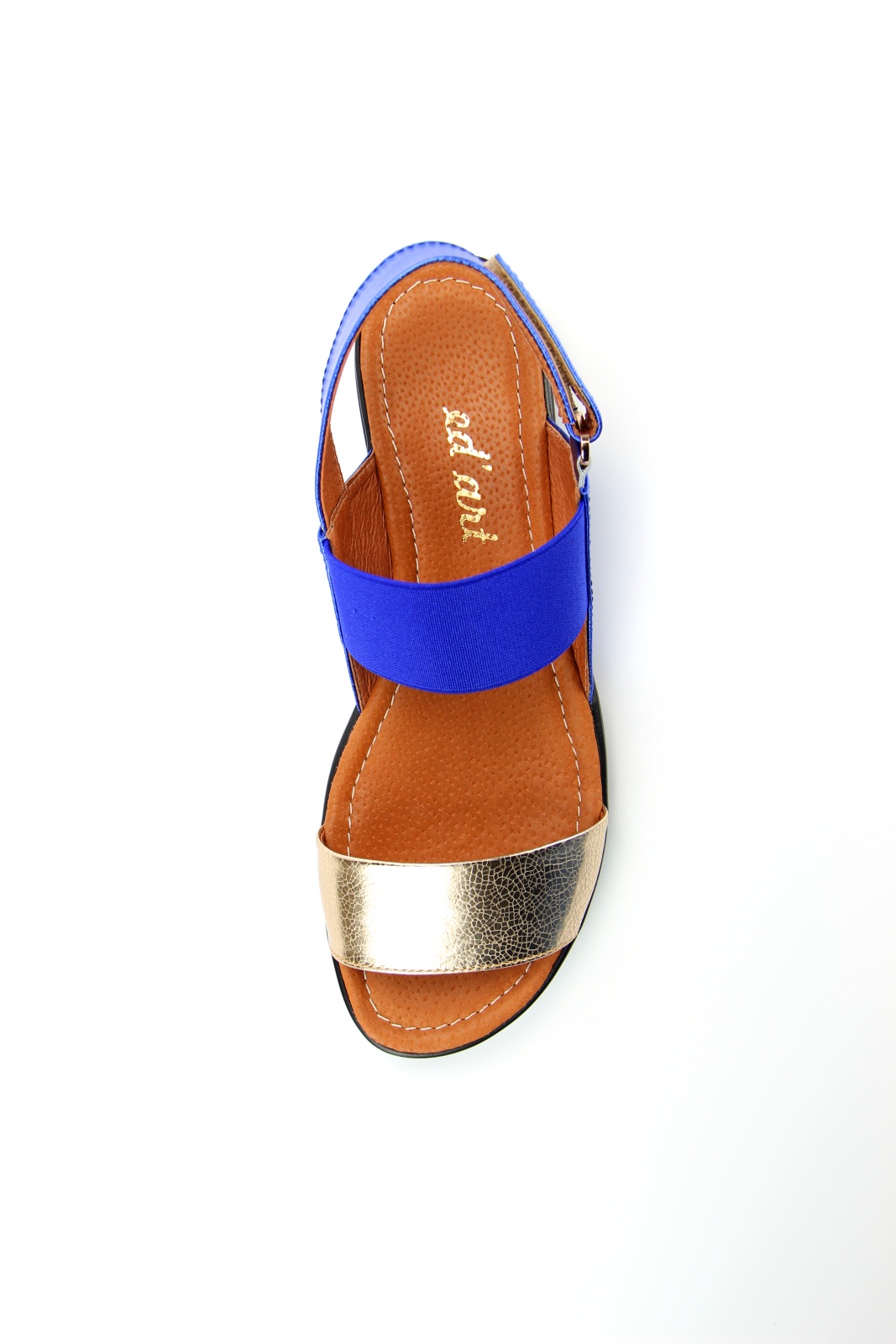 картинка Босоножки ED'ART 2021.115'bl.gold/blue R от интернет магазина