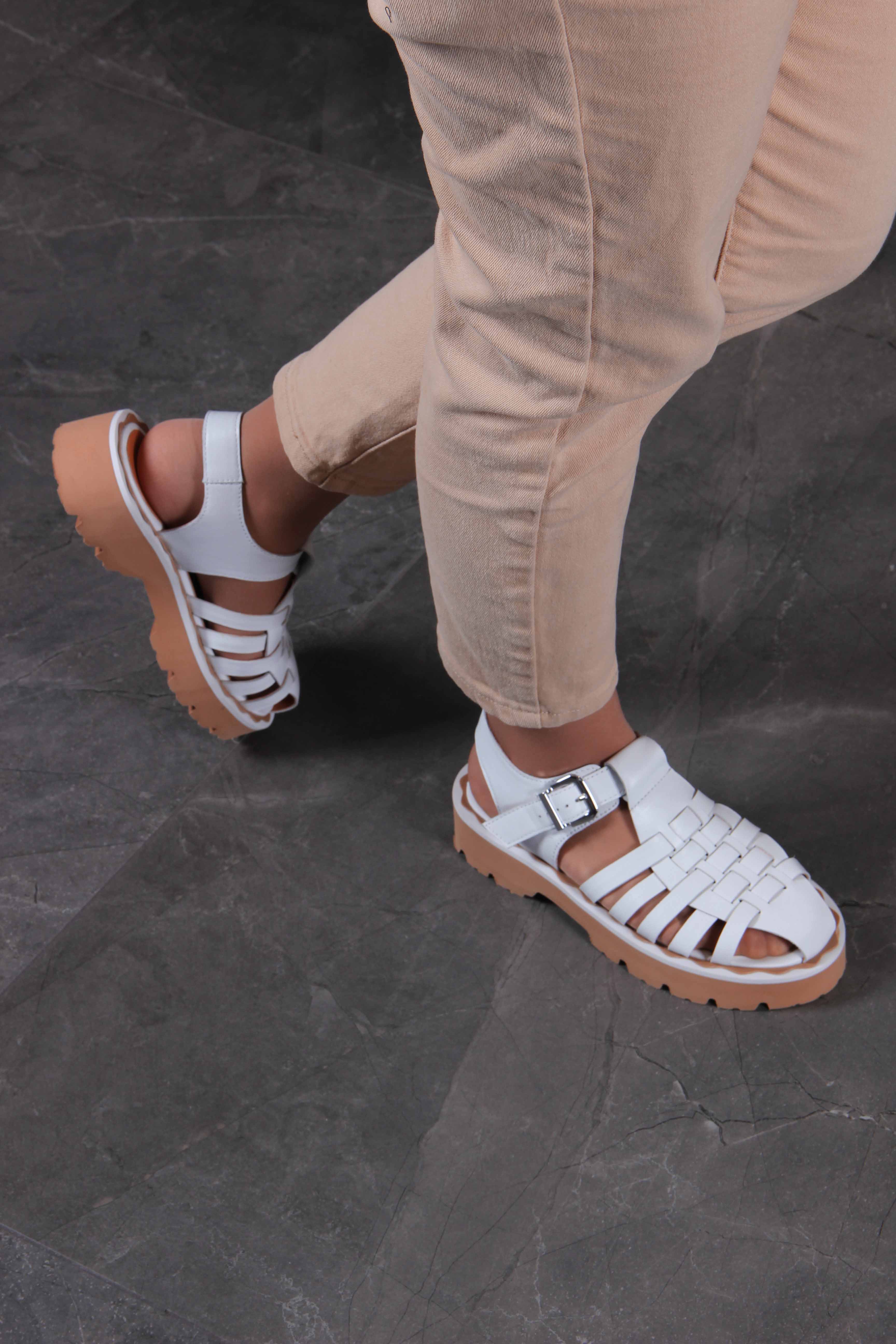 картинка Босоножки ED'ART 2026.5151'be. Белый от интернет магазина