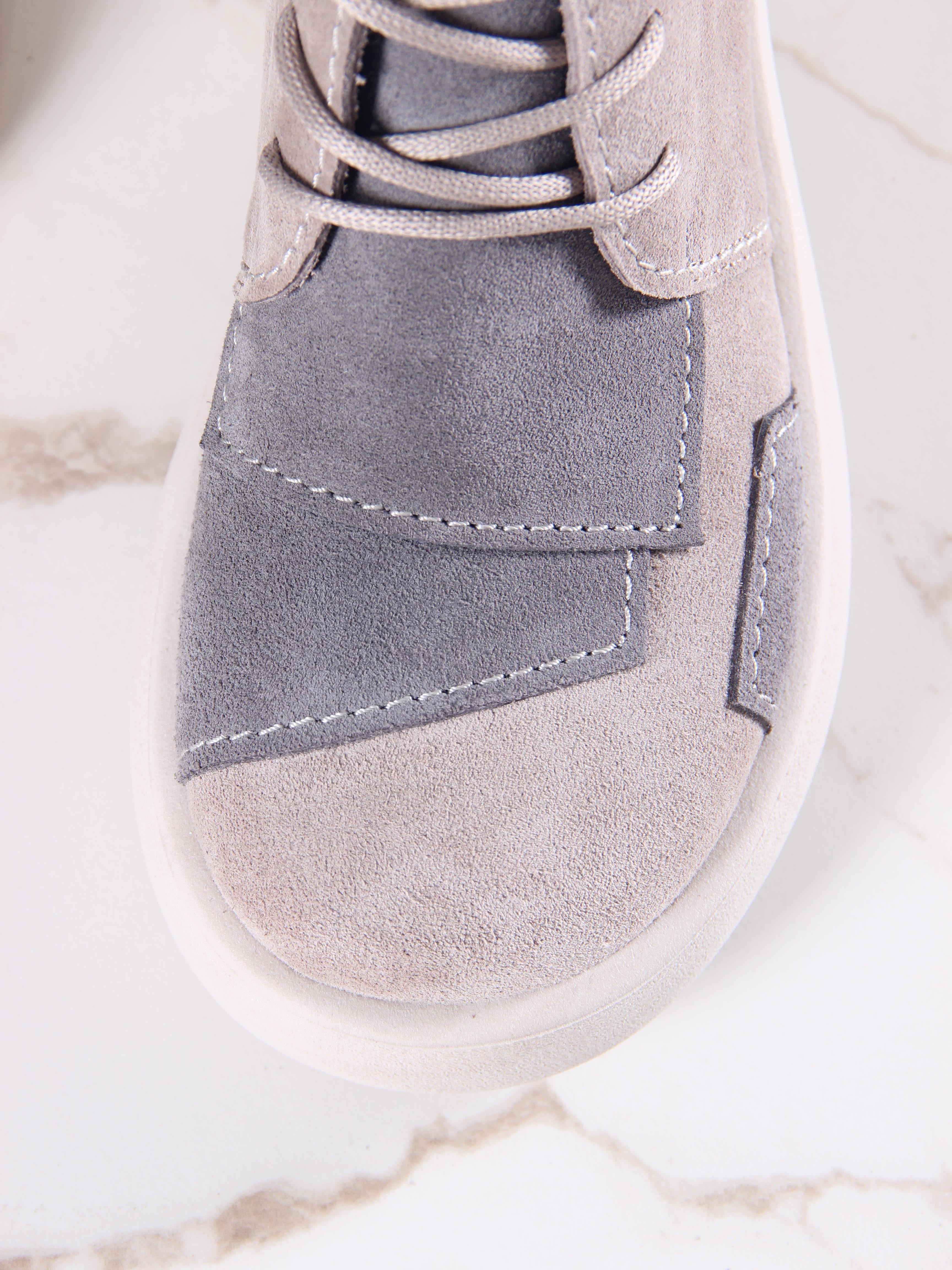 картинка Ботинки  ED'ART 305.927'be. ваниль серый  замша от интернет магазина