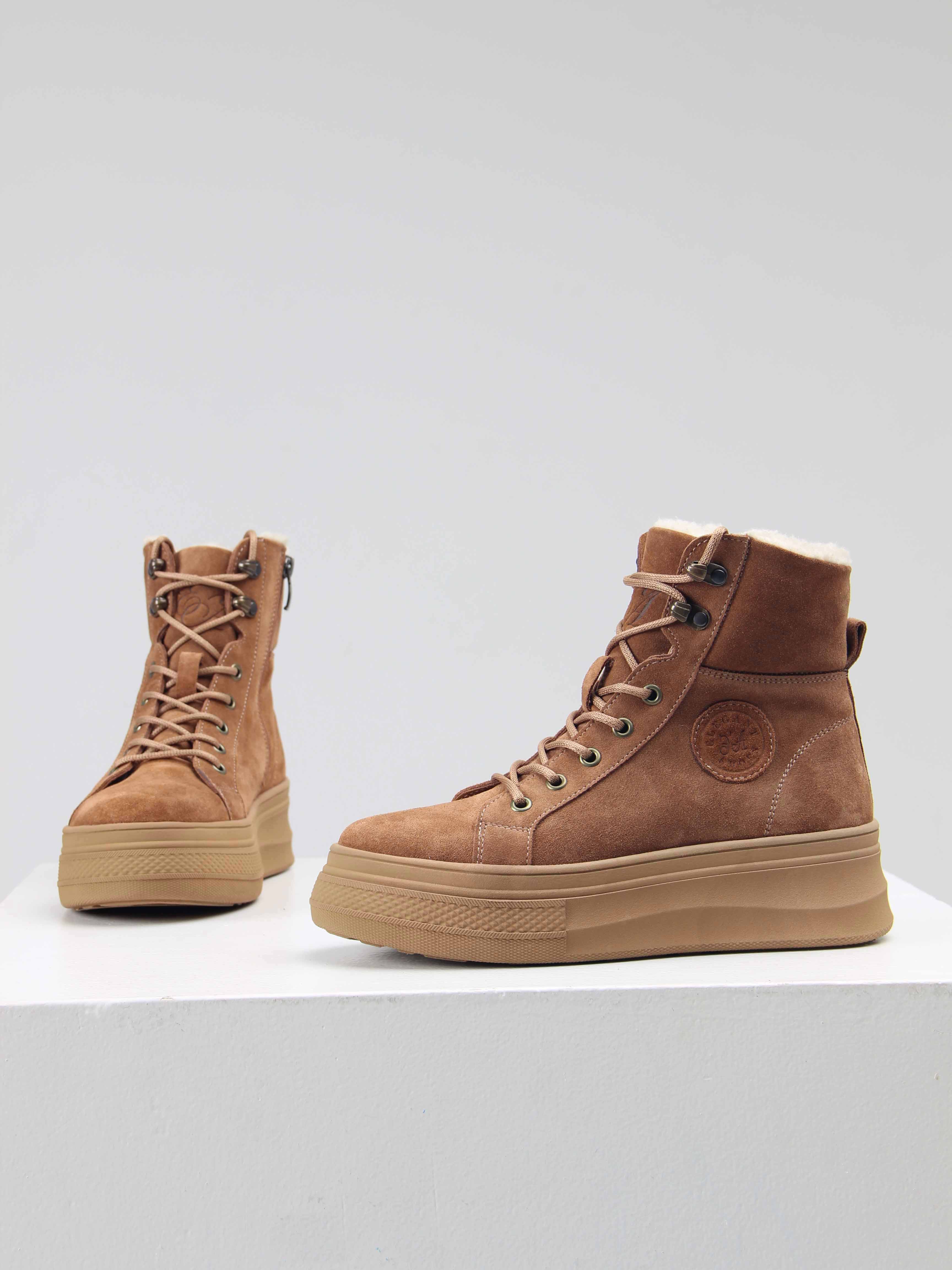 картинка Ботинки ED'ART 219.warm'br. Светло коричневый от интернет магазина