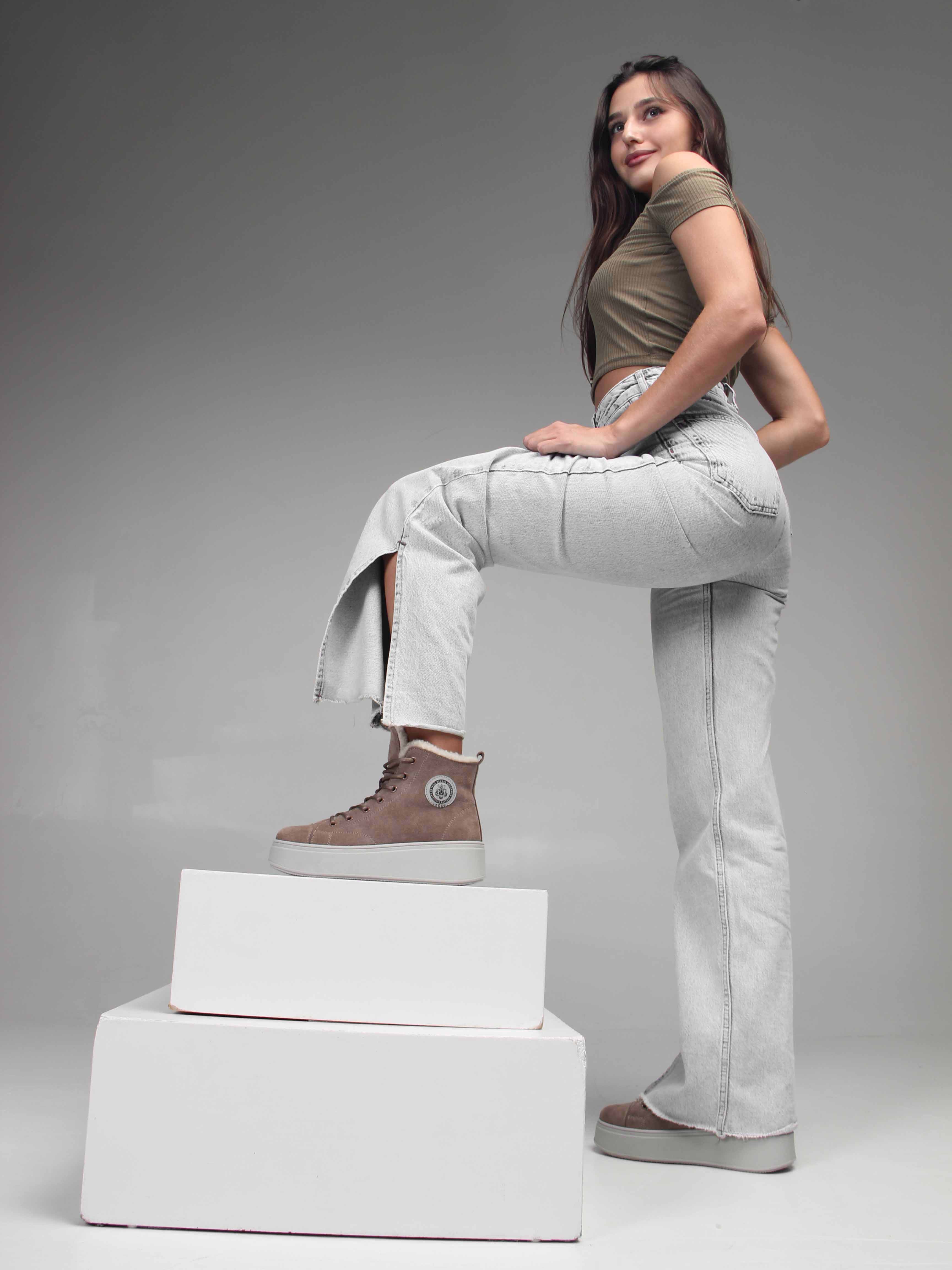 картинка Ботинки ED'ART 217.ALTA'gr. капучино замша от интернет магазина