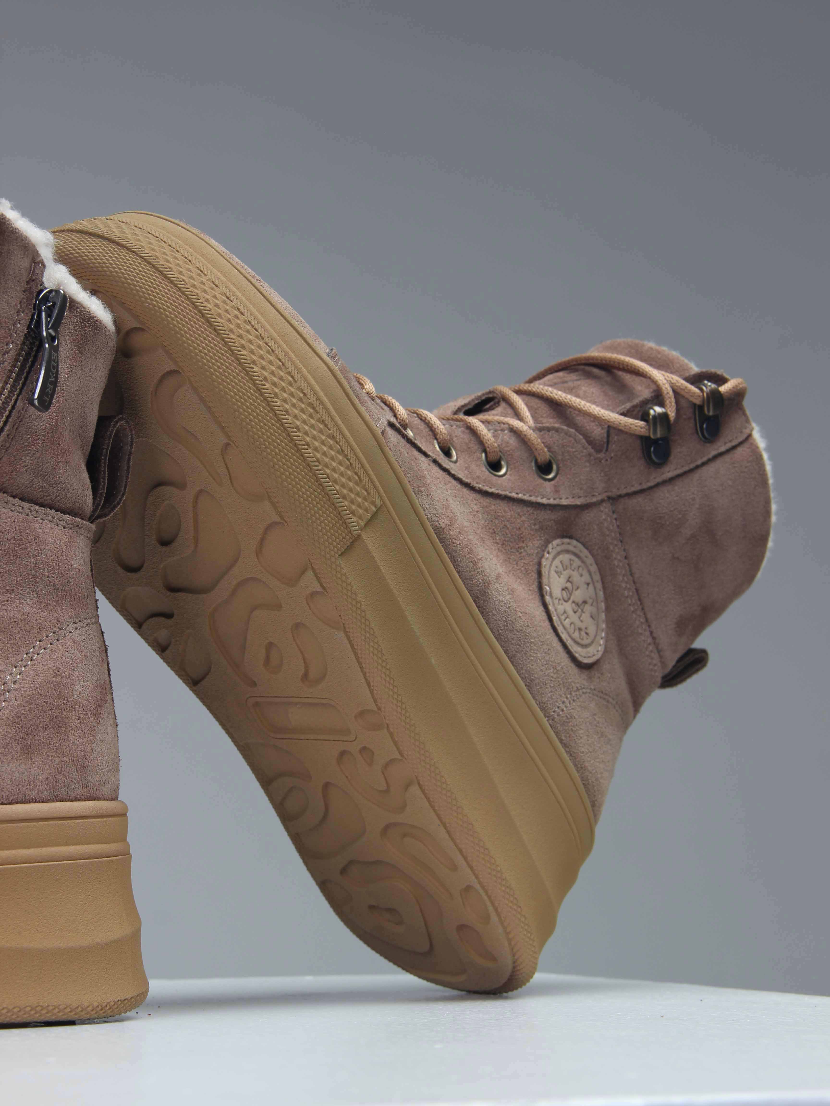 картинка Ботинки ED'ART 219.warm'br. капучино замша от интернет магазина