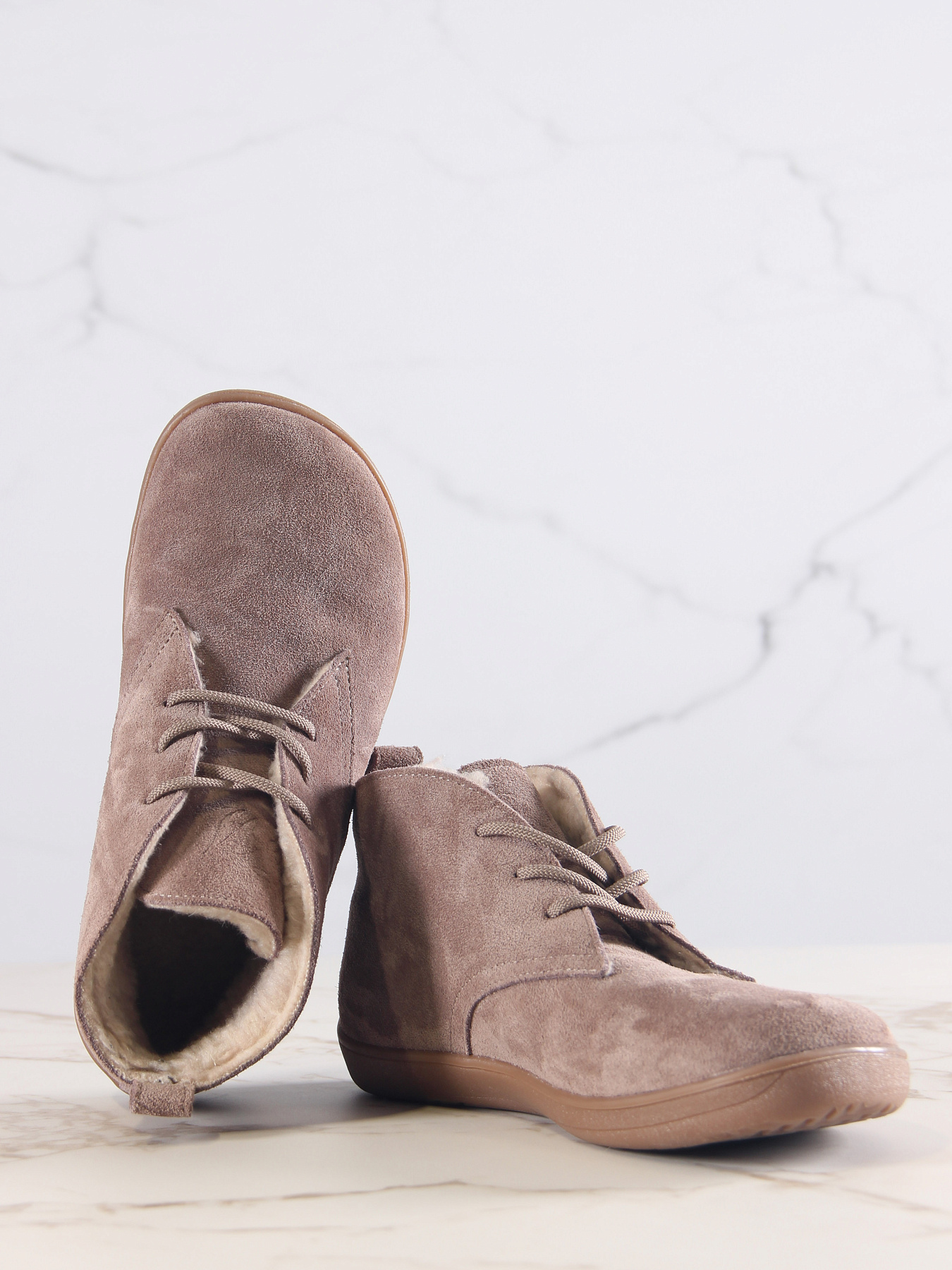 картинка Босоногие ботинки  ED'ART 208.NATA'br.Капучино замша от интернет магазина