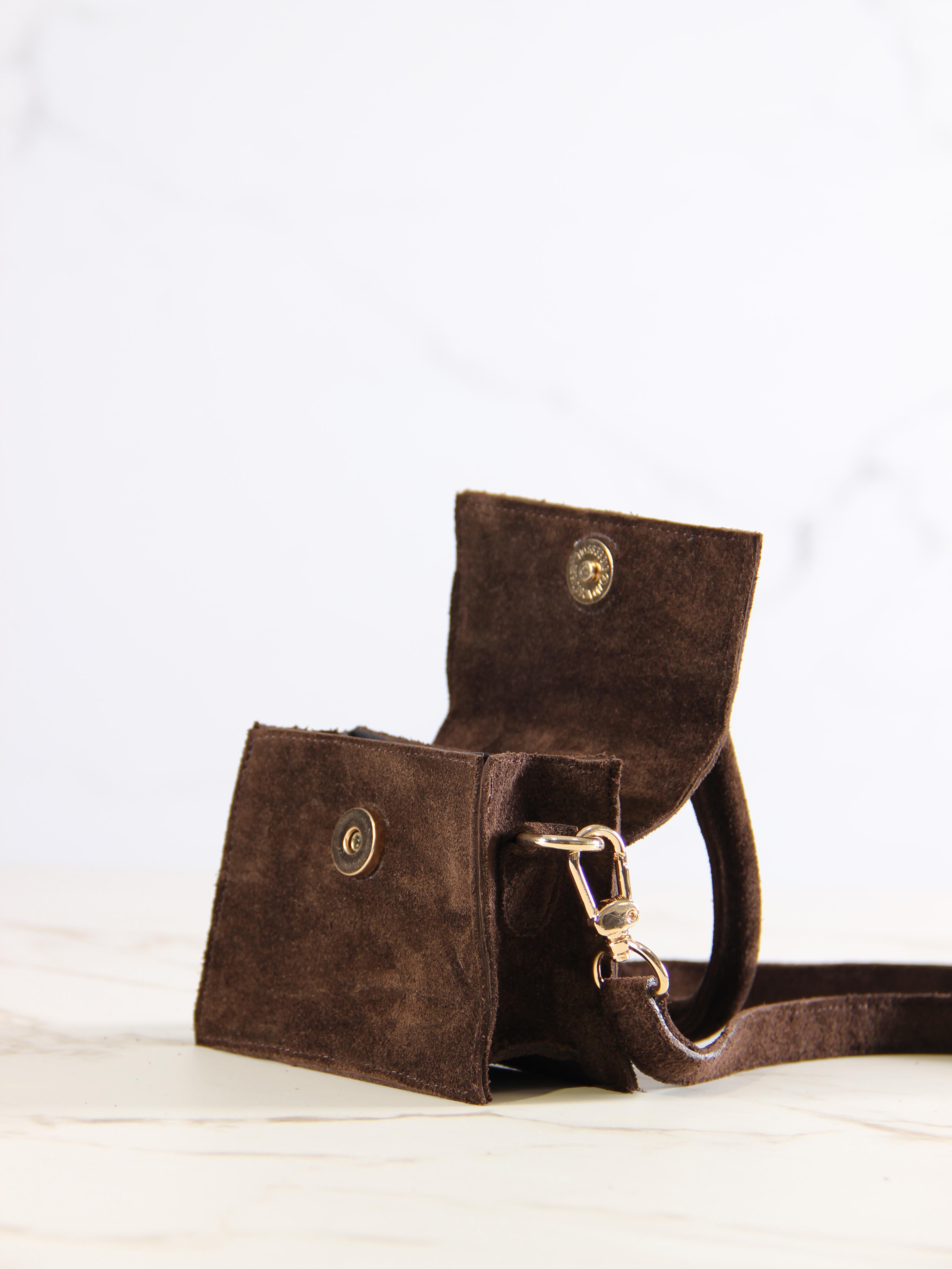 картинка Сумка ED`ART  J 01.Коричневая замша от интернет магазина