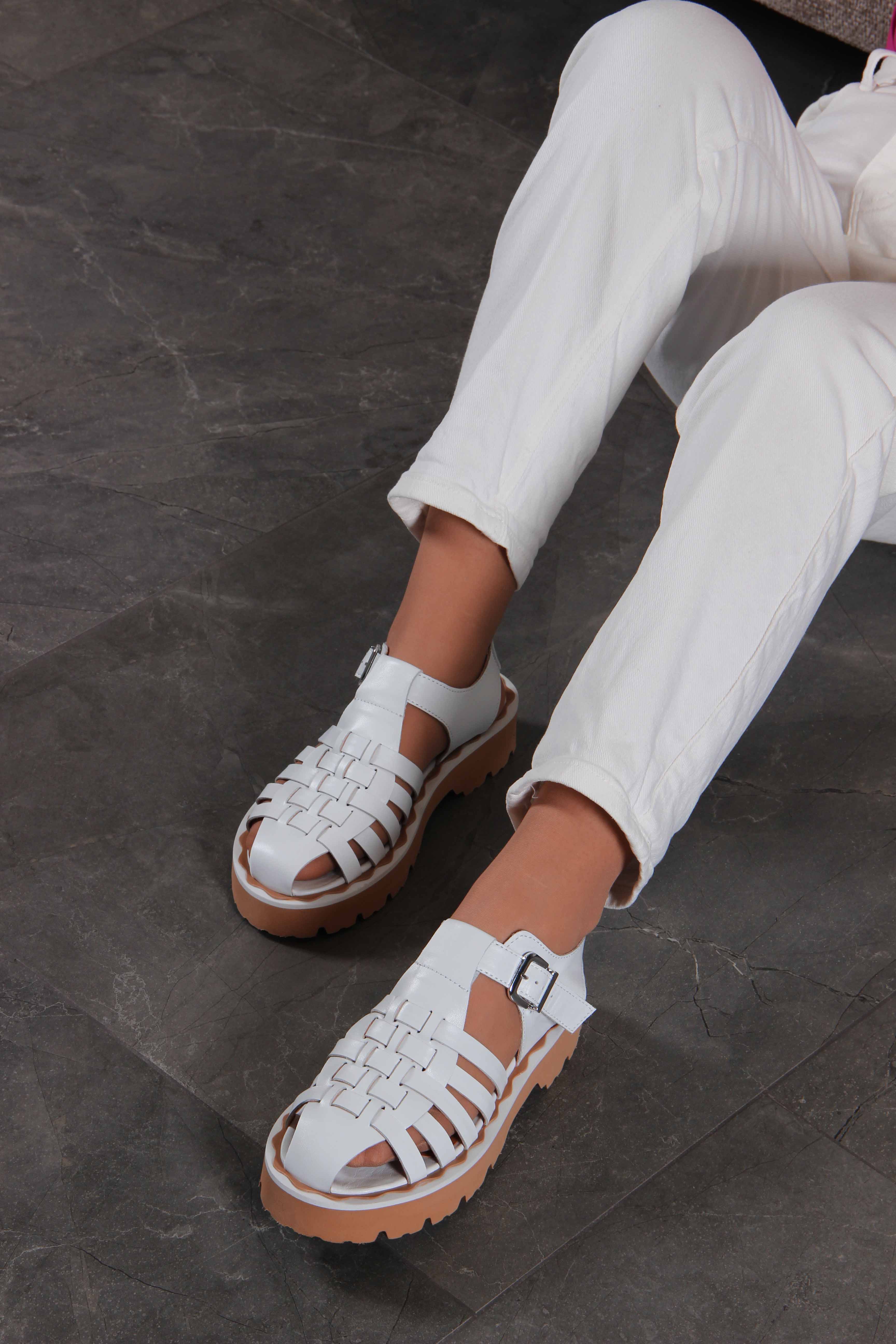 картинка Босоножки ED'ART 2026.5151'be. Белый от интернет магазина