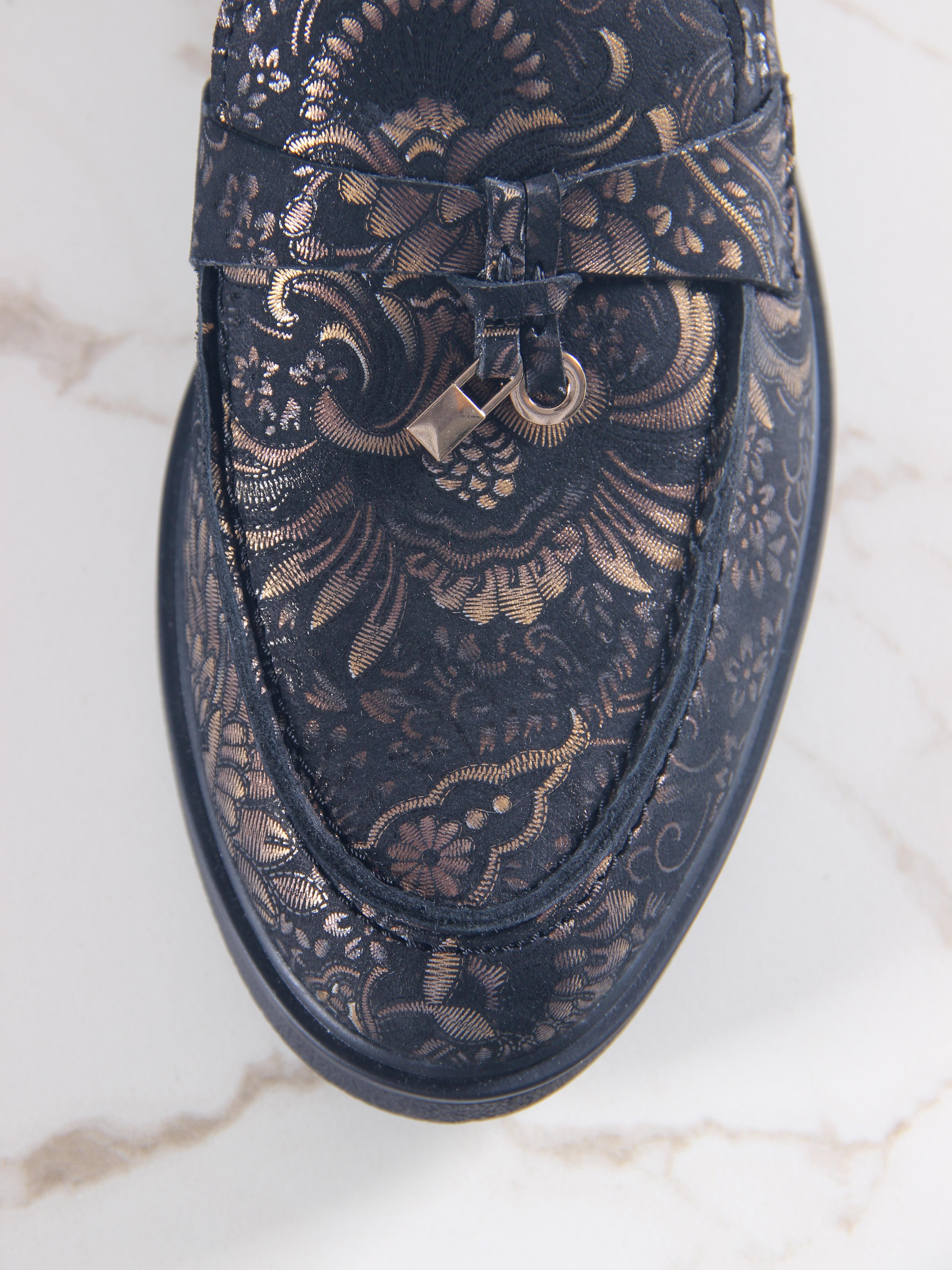 картинка Лоферы лоферы ED'ART 170.2699'bl. Черный грация от интернет магазина