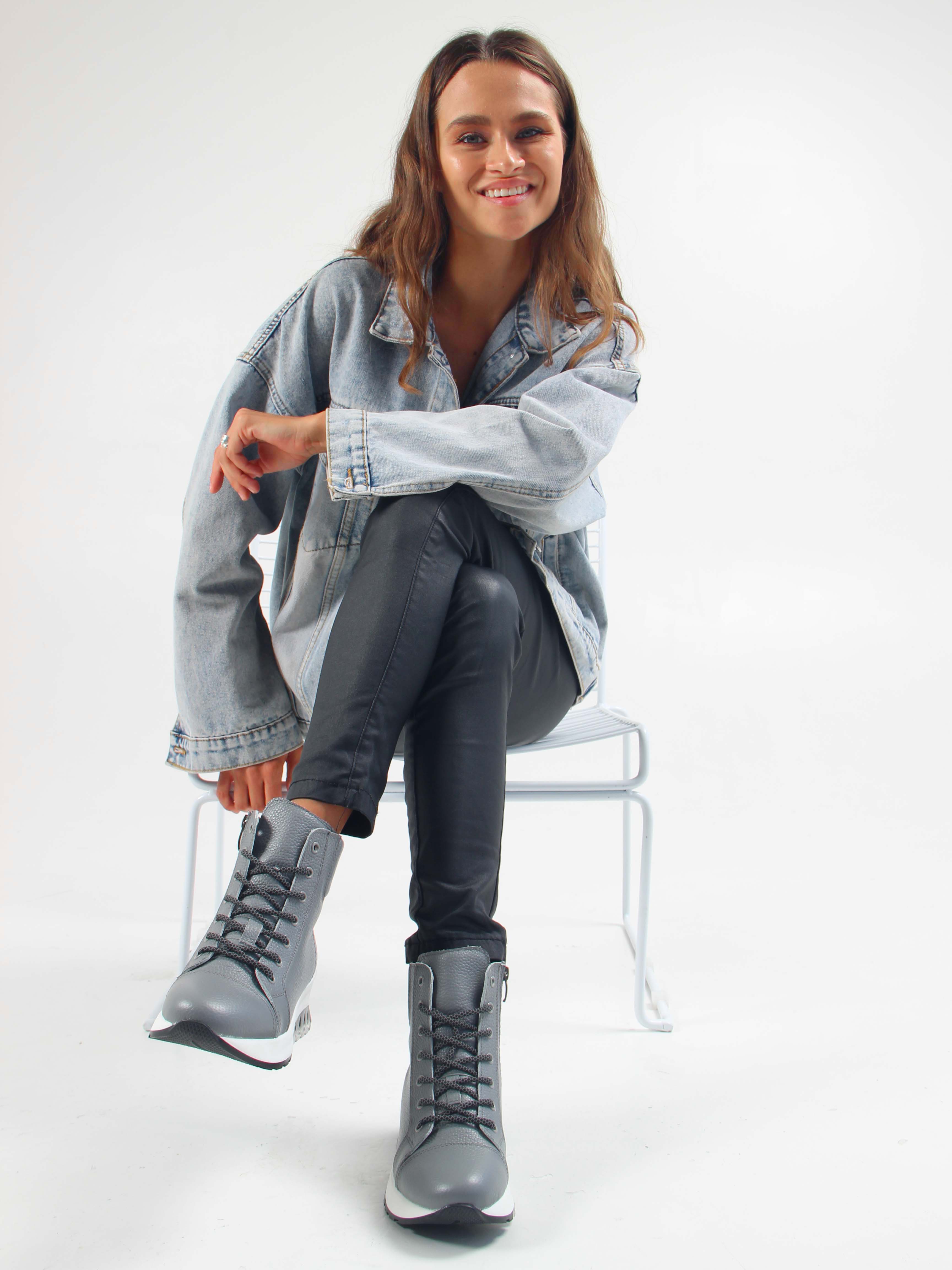 картинка Ботинки ED'ART 311.AVATAR'bl. Серый макс от интернет магазина