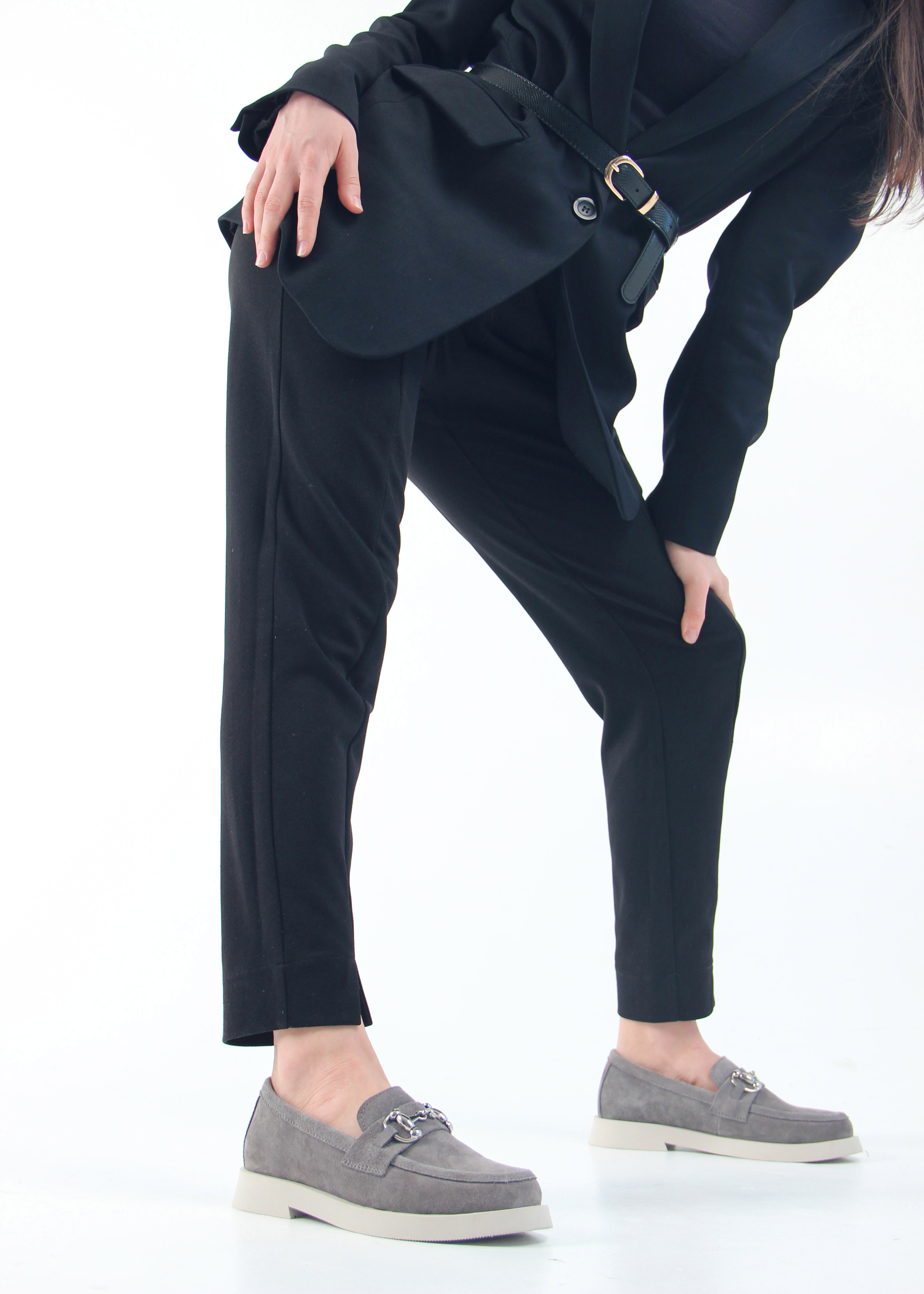 картинка Лоферы туфли ED'ART 172.1841'be. серая замша от интернет магазина