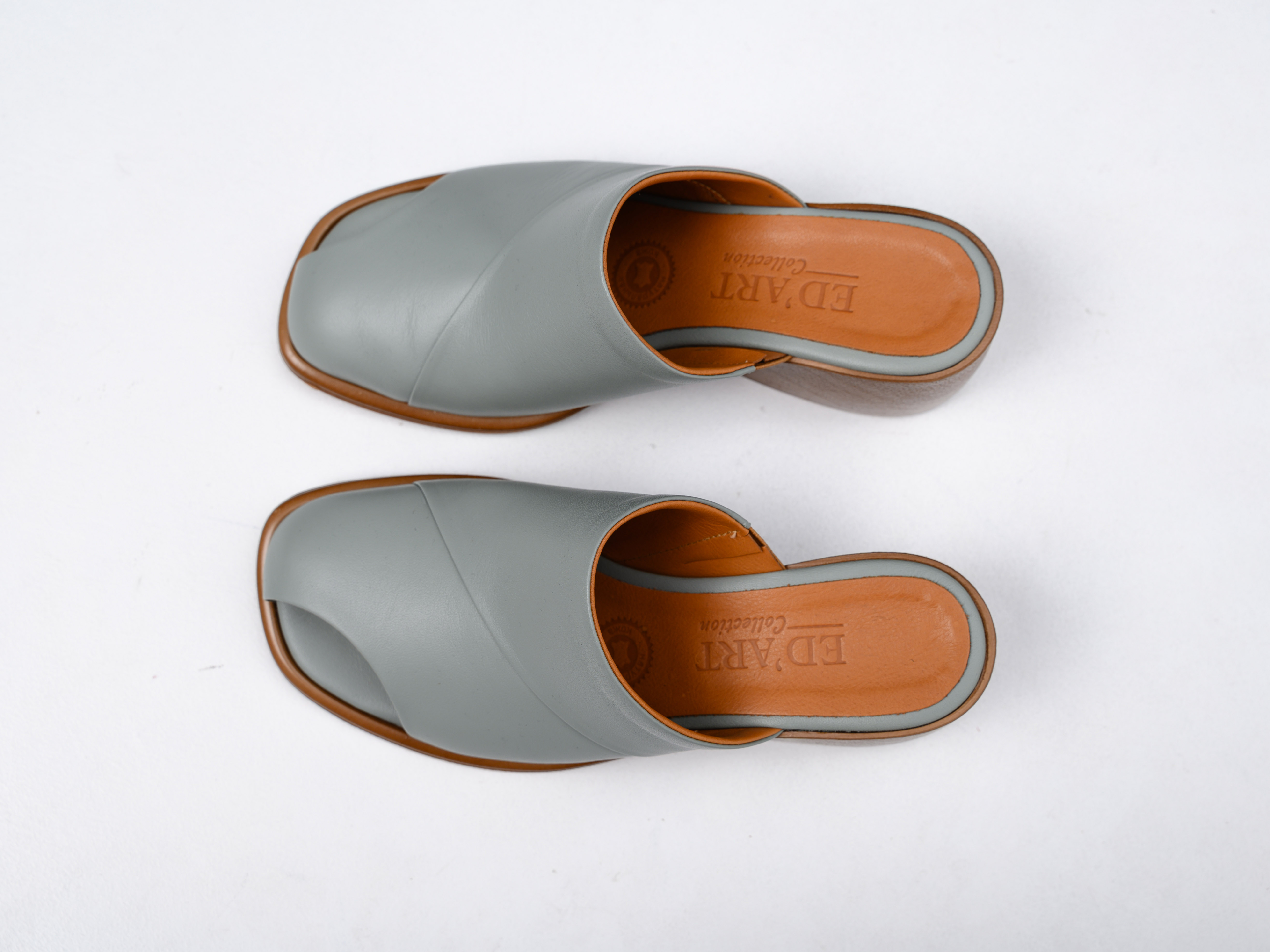 картинка Сабо ED'ART 5300.23663'be. Авокадо лион+коричневый от интернет магазина