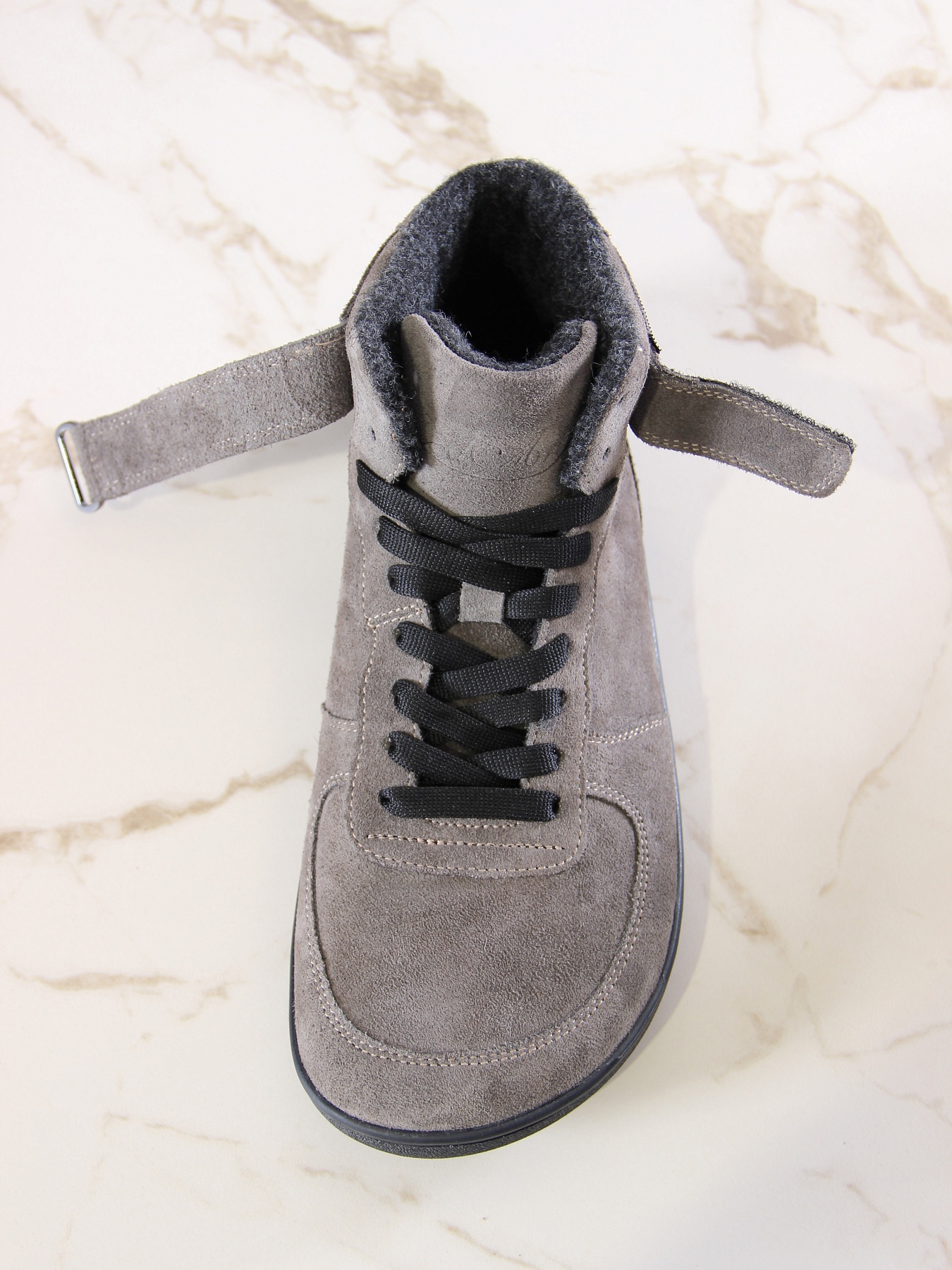 картинка Босоногие ботинки ED'ART 211.NATA'bl.Серый замок замша от интернет магазина