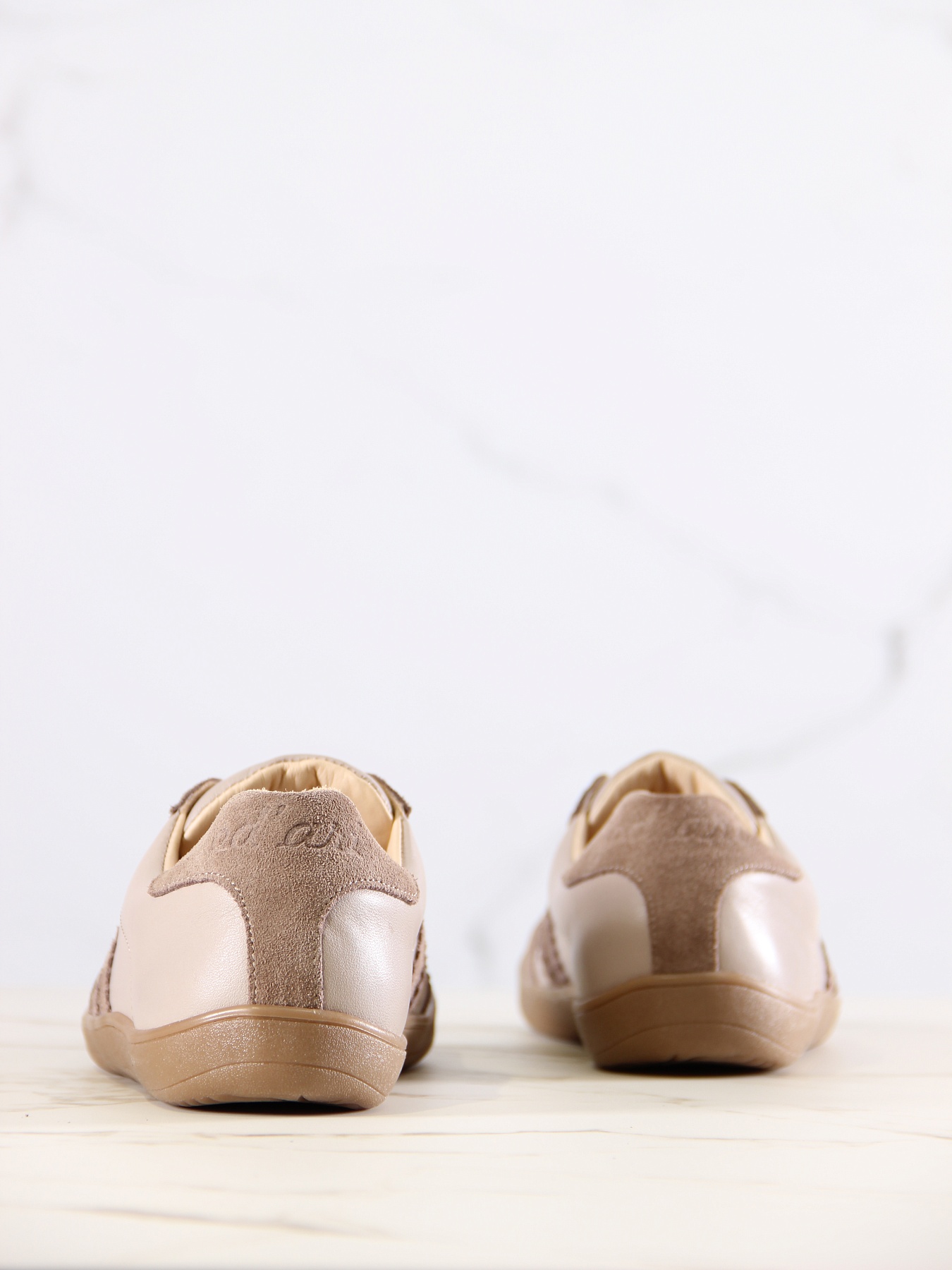 картинка Босоногие кеды ED'ART 184.nata'br.Визон+капучино замша от интернет магазина