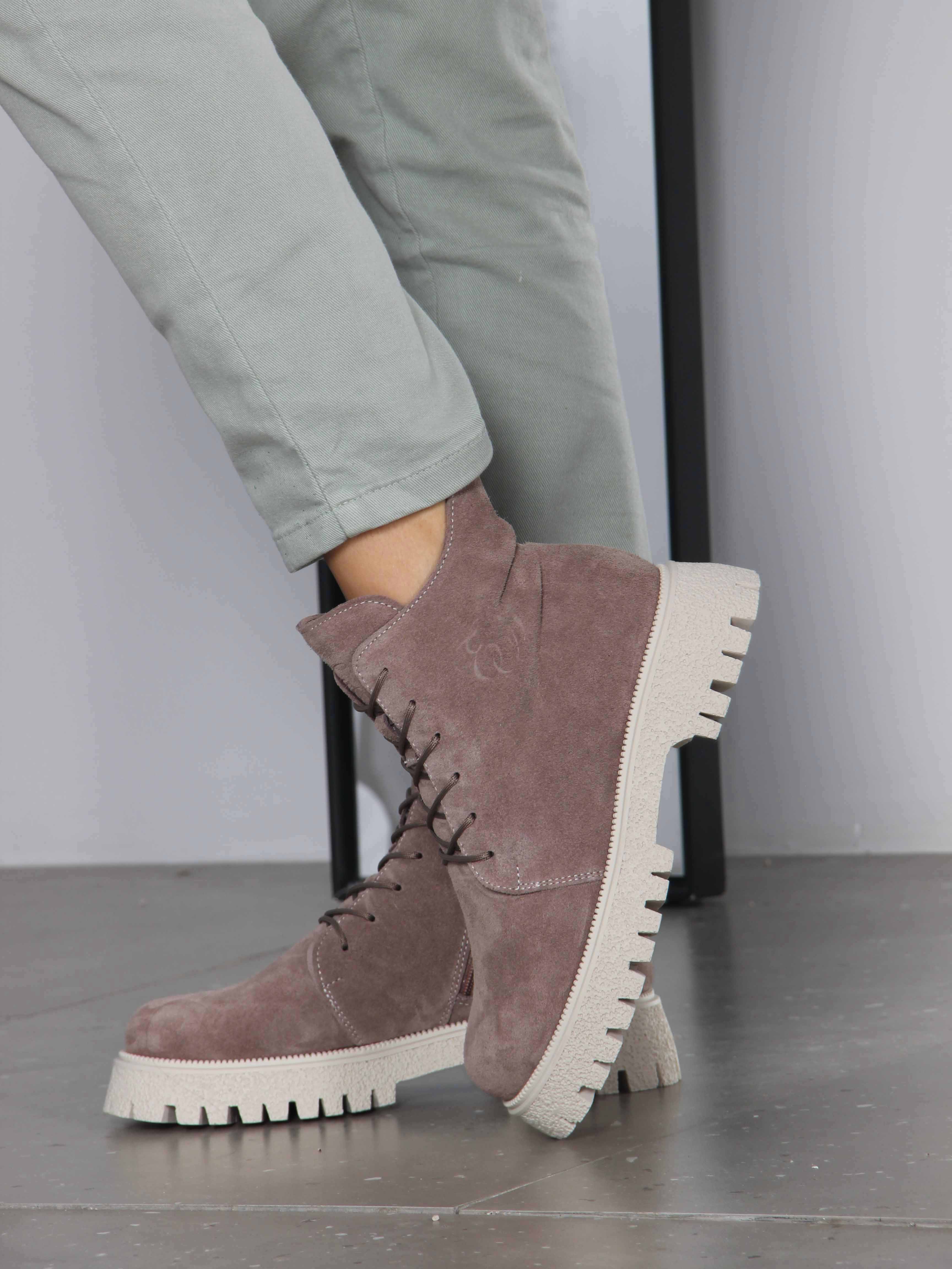 картинка Ботинки ED'ART 228.V.1541'be. Капучино замша от интернет магазина