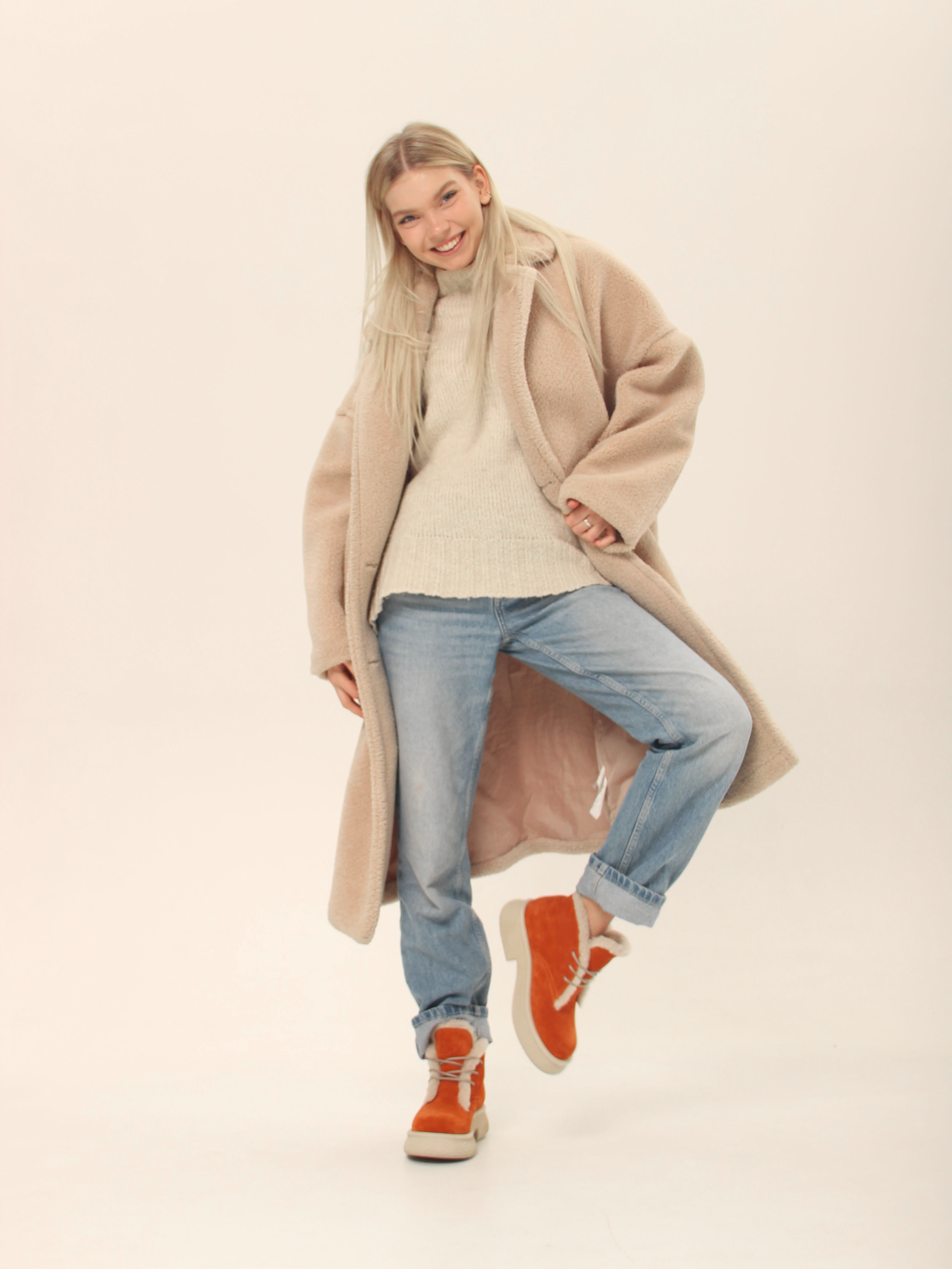 картинка Ботинки ED'ART 308.агата'w. мандарин замша з от интернет магазина