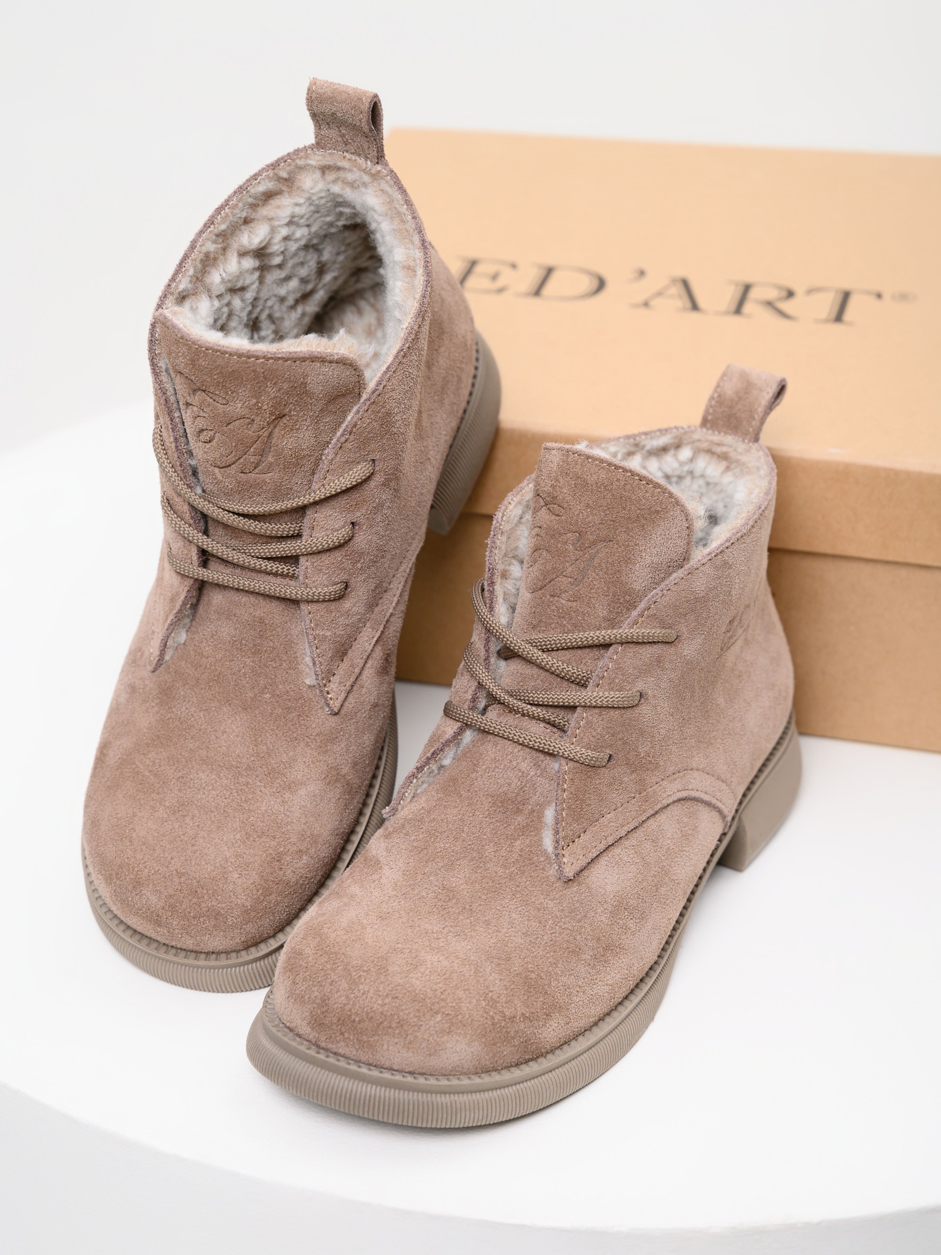 картинка Ботинки ED'ART 308.патриция'ka. Капучино замша от интернет магазина