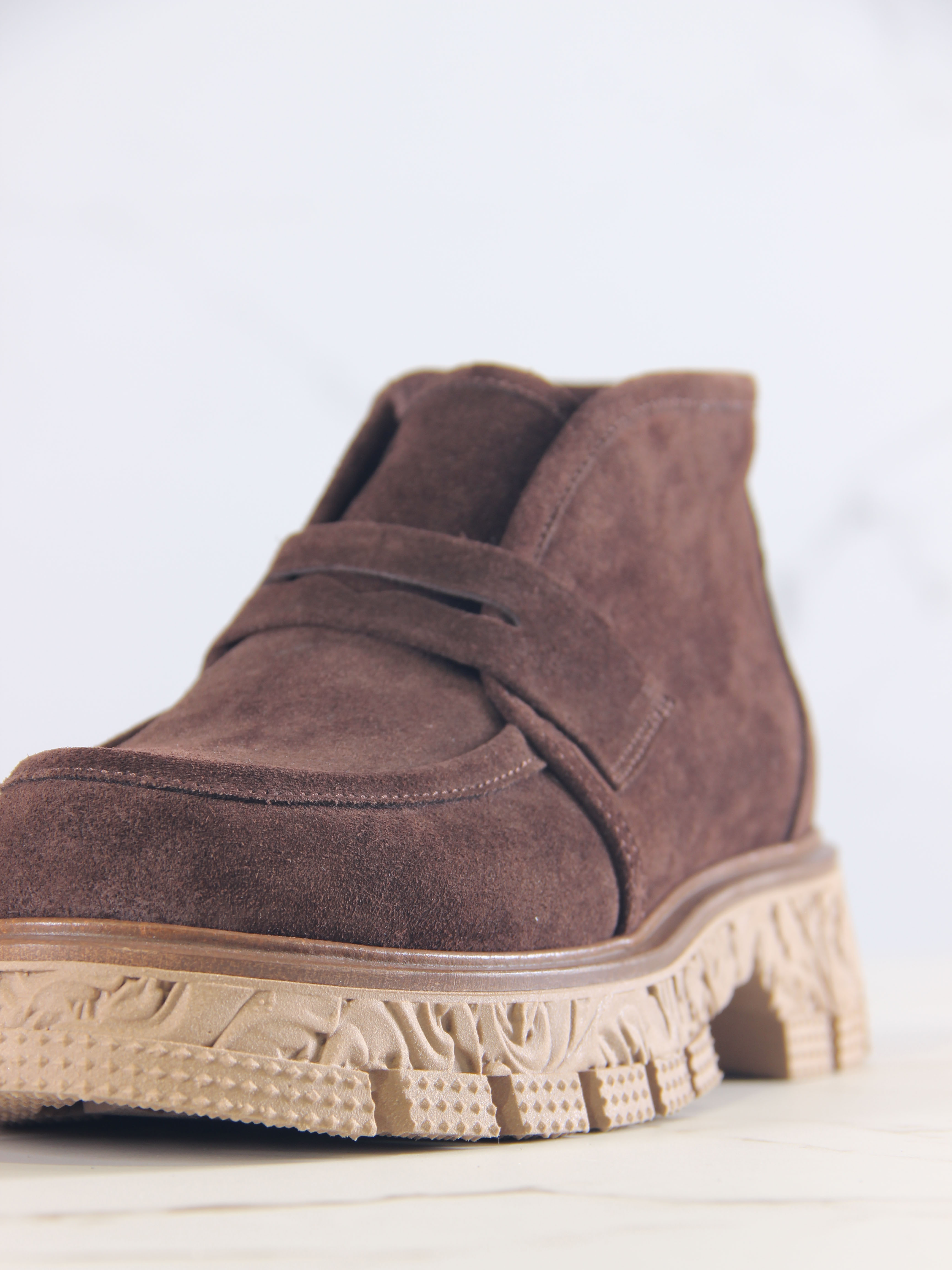 картинка Полуботинки  ED'ART 304.PODYUM141'br. Коричневая замша от интернет магазина