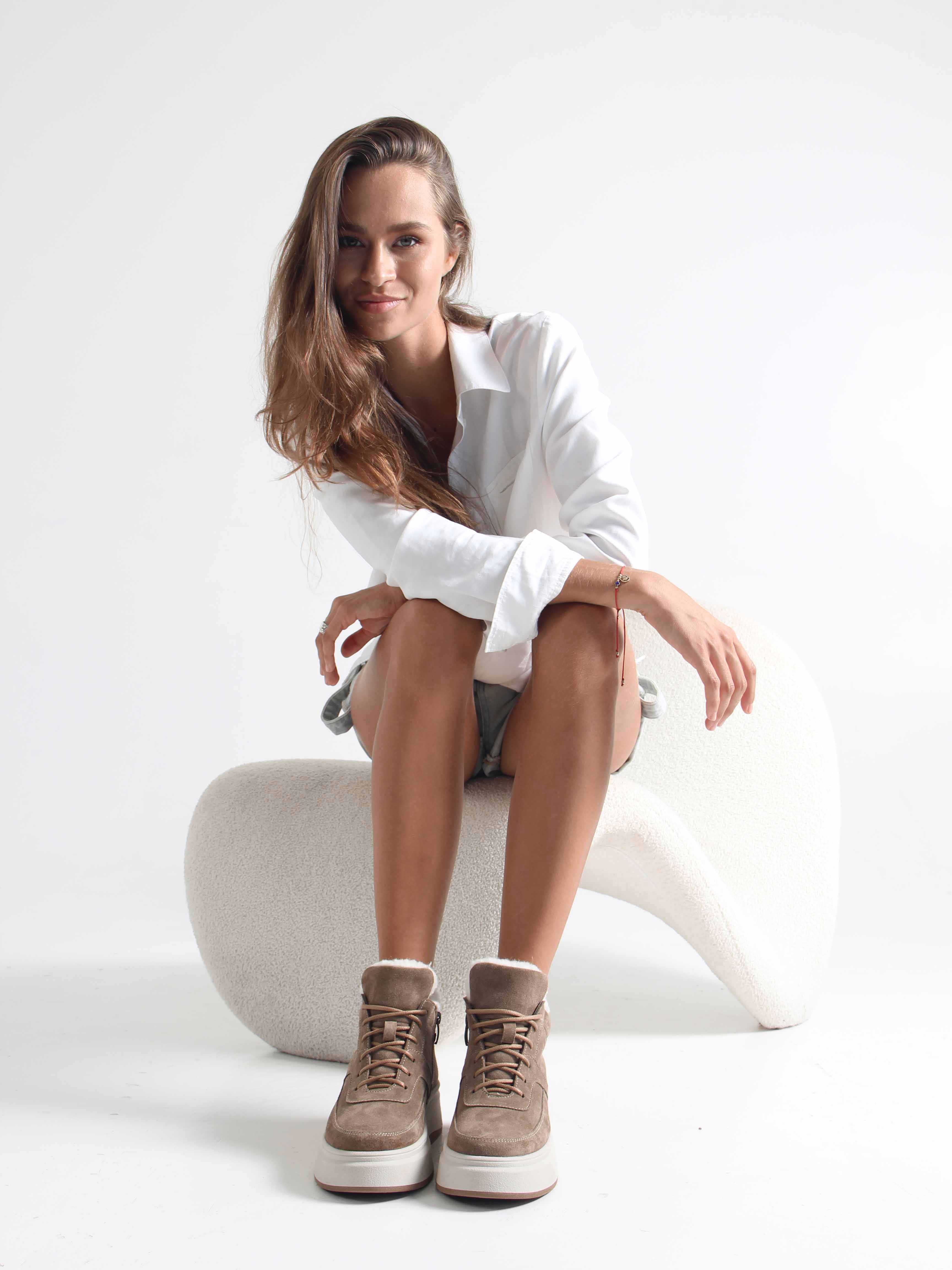 картинка Ботинки ED'ART 260.windy'be. коричневый капучино от интернет магазина