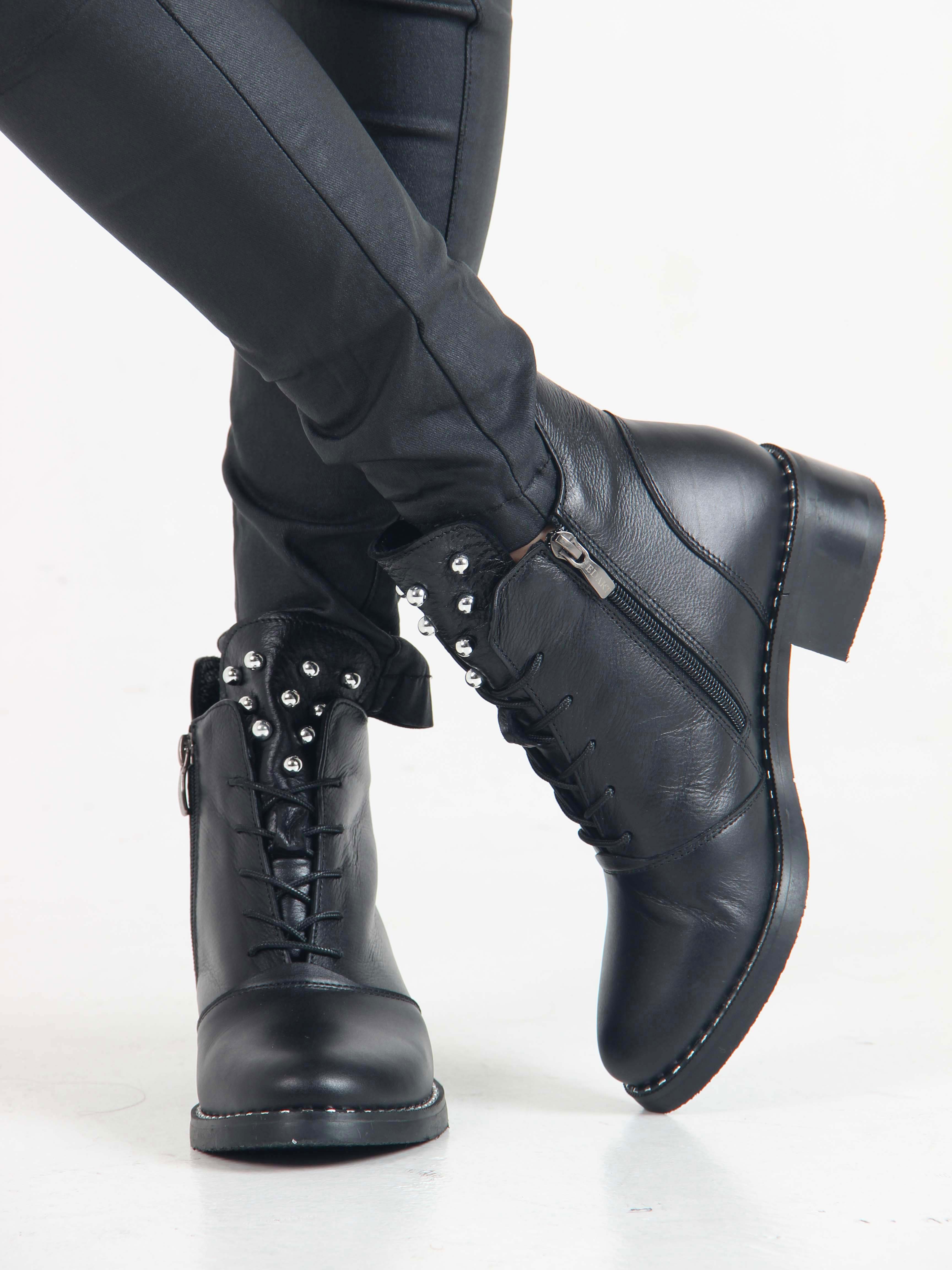 картинка Ботильоны ED'ART 244.vena.black R от интернет магазина