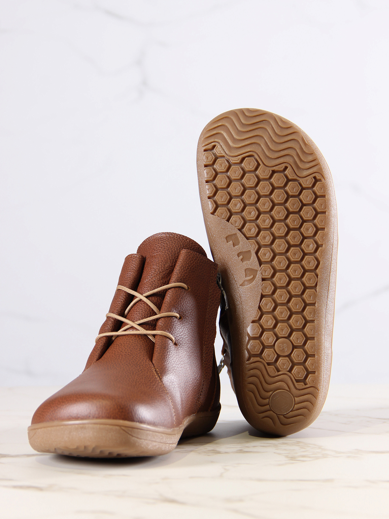 картинка Босоногие ботинки  ED'ART 352.NATA'br.Коньяк от интернет магазина