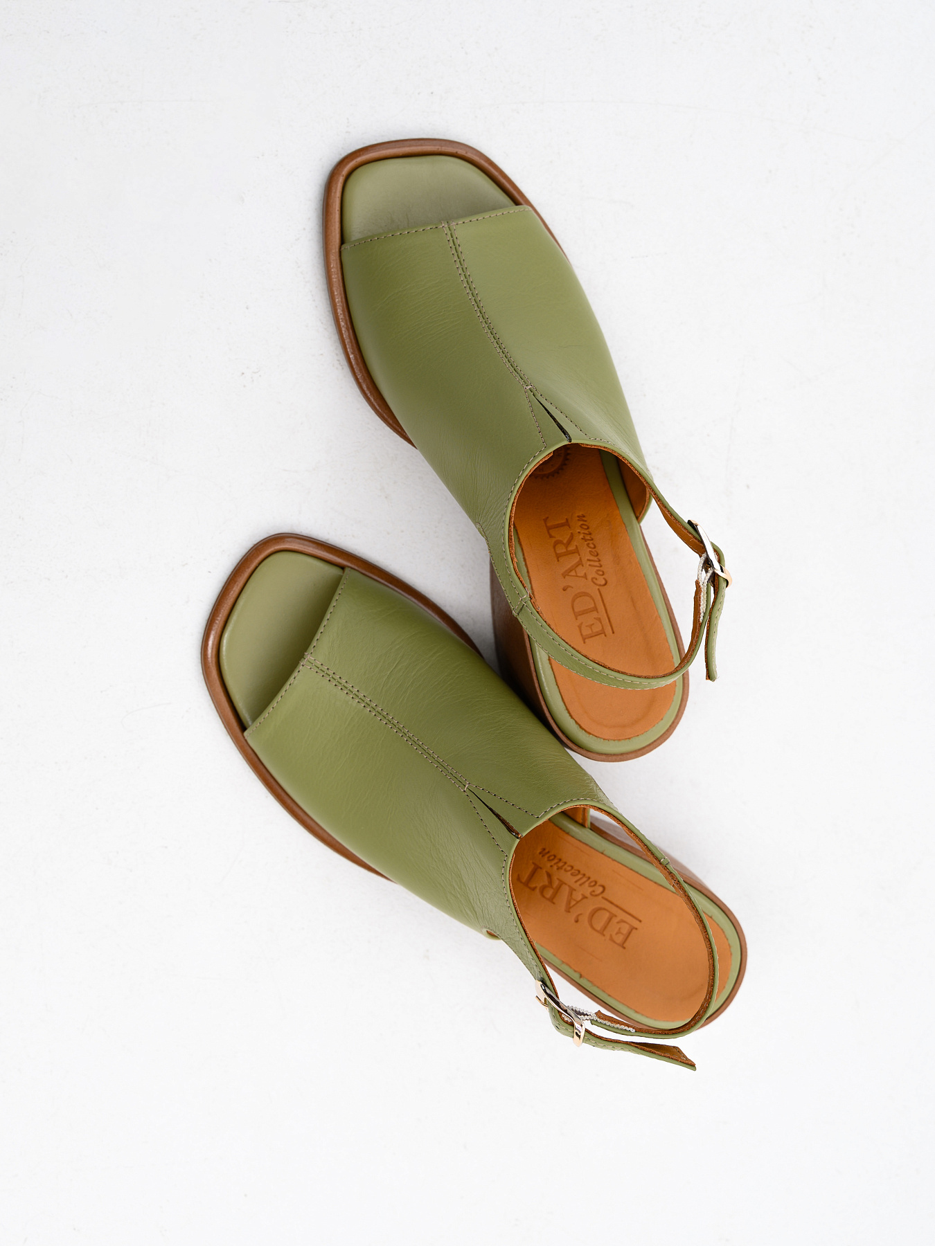 картинка Босоножки ED'ART 4013.23663'bе. Олива орех от интернет магазина