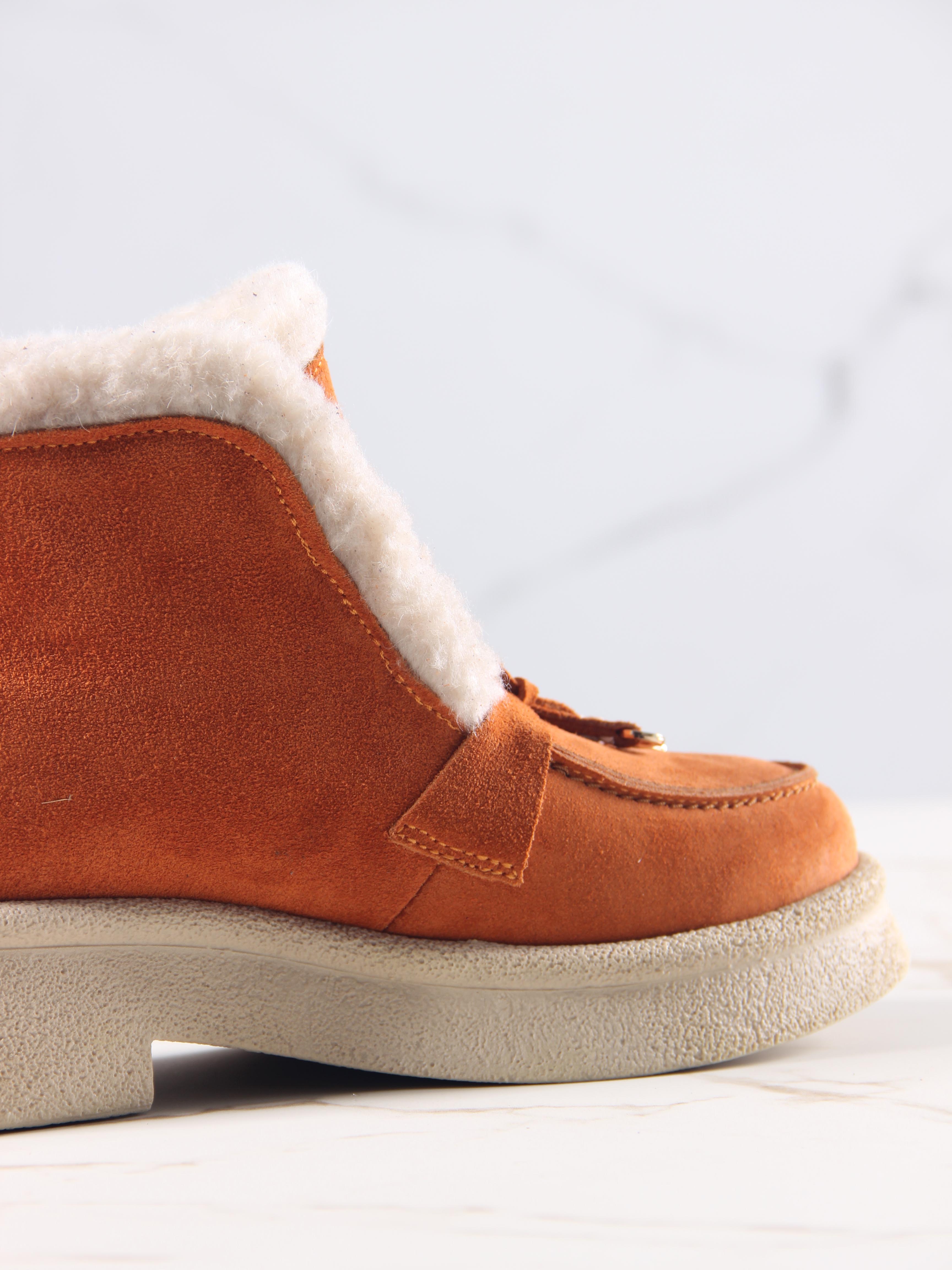 картинка Ботинки ED'ART 307.florida 'be.мандарин замша от интернет магазина