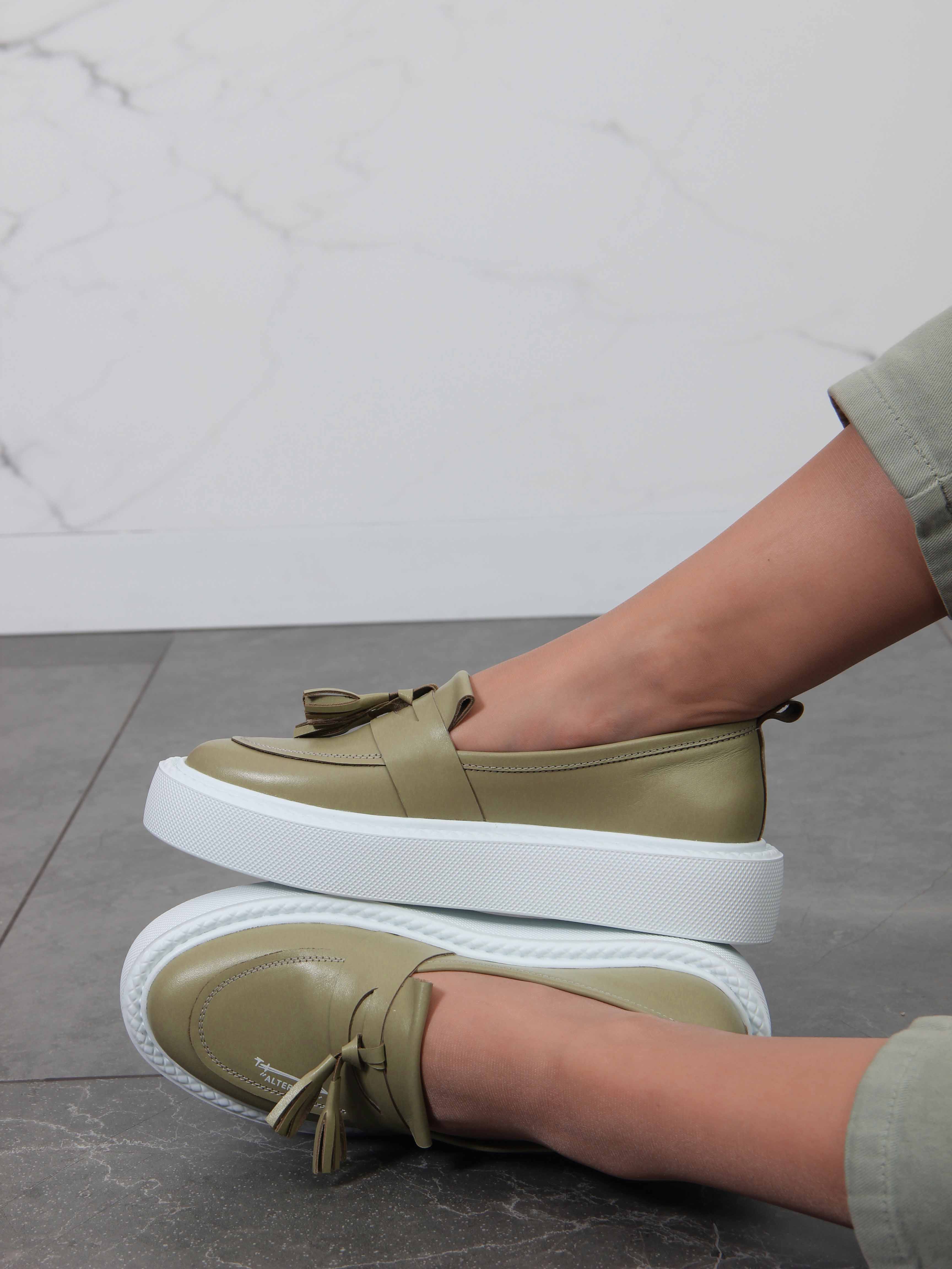 картинка Лоферы ED'ART 167.Lusi23'w. Авокадо-виктория от интернет магазина