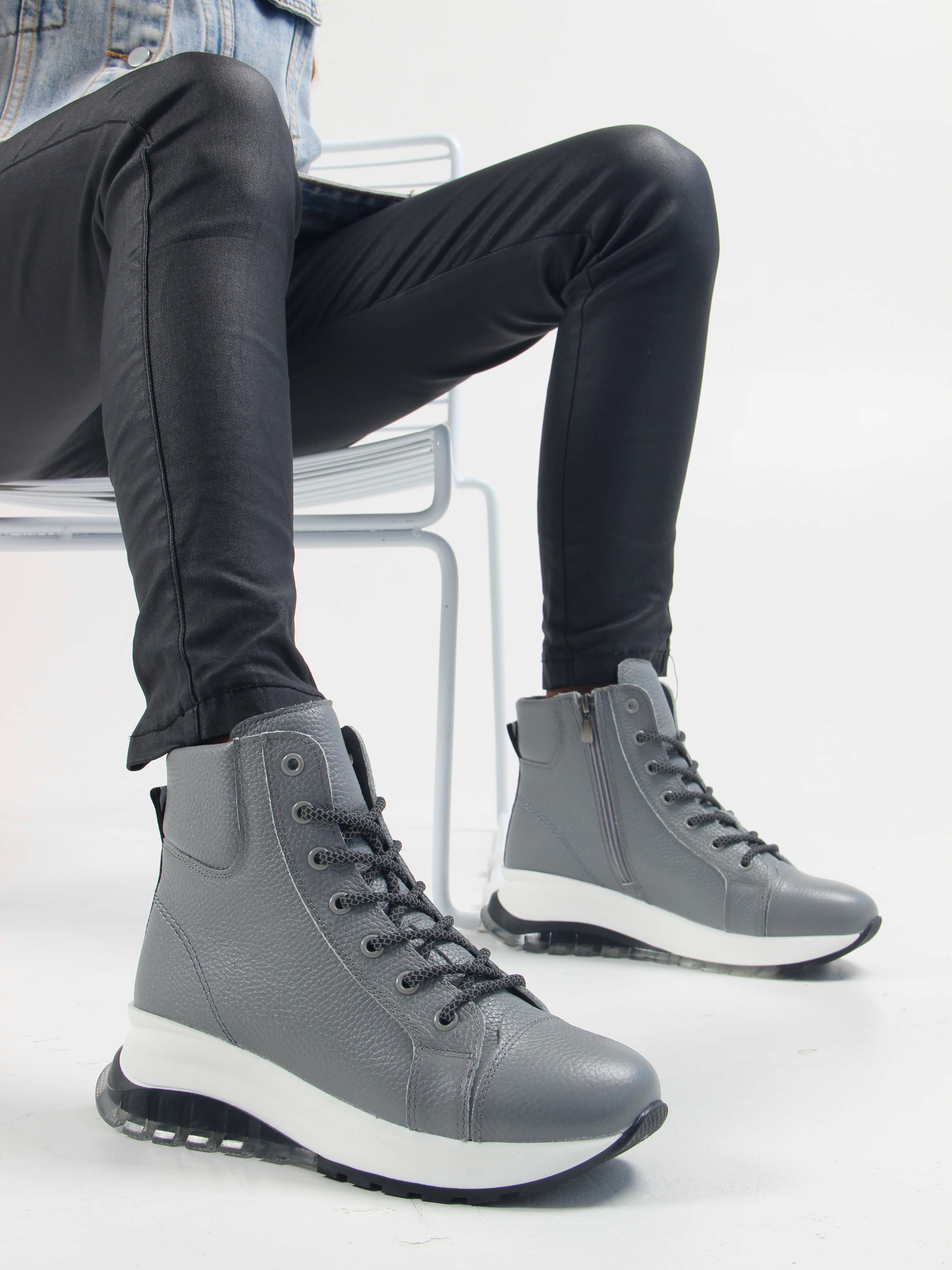 картинка Ботинки ED'ART 311.AVATAR'bl. Серый макс от интернет магазина