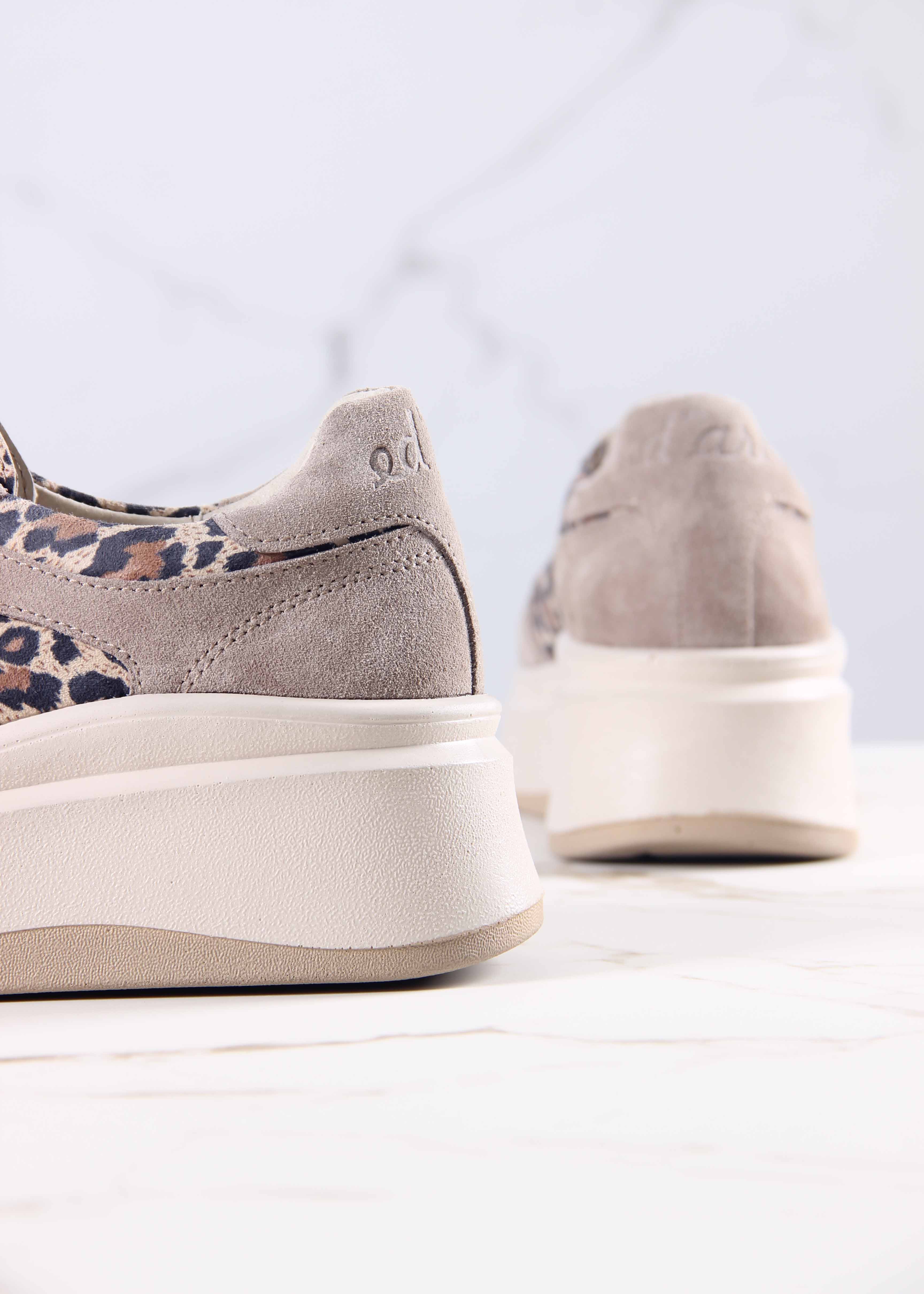 картинка Кроссовки ED'ART 149.24916'be. бежевый леопард ваниль замша от интернет магазина