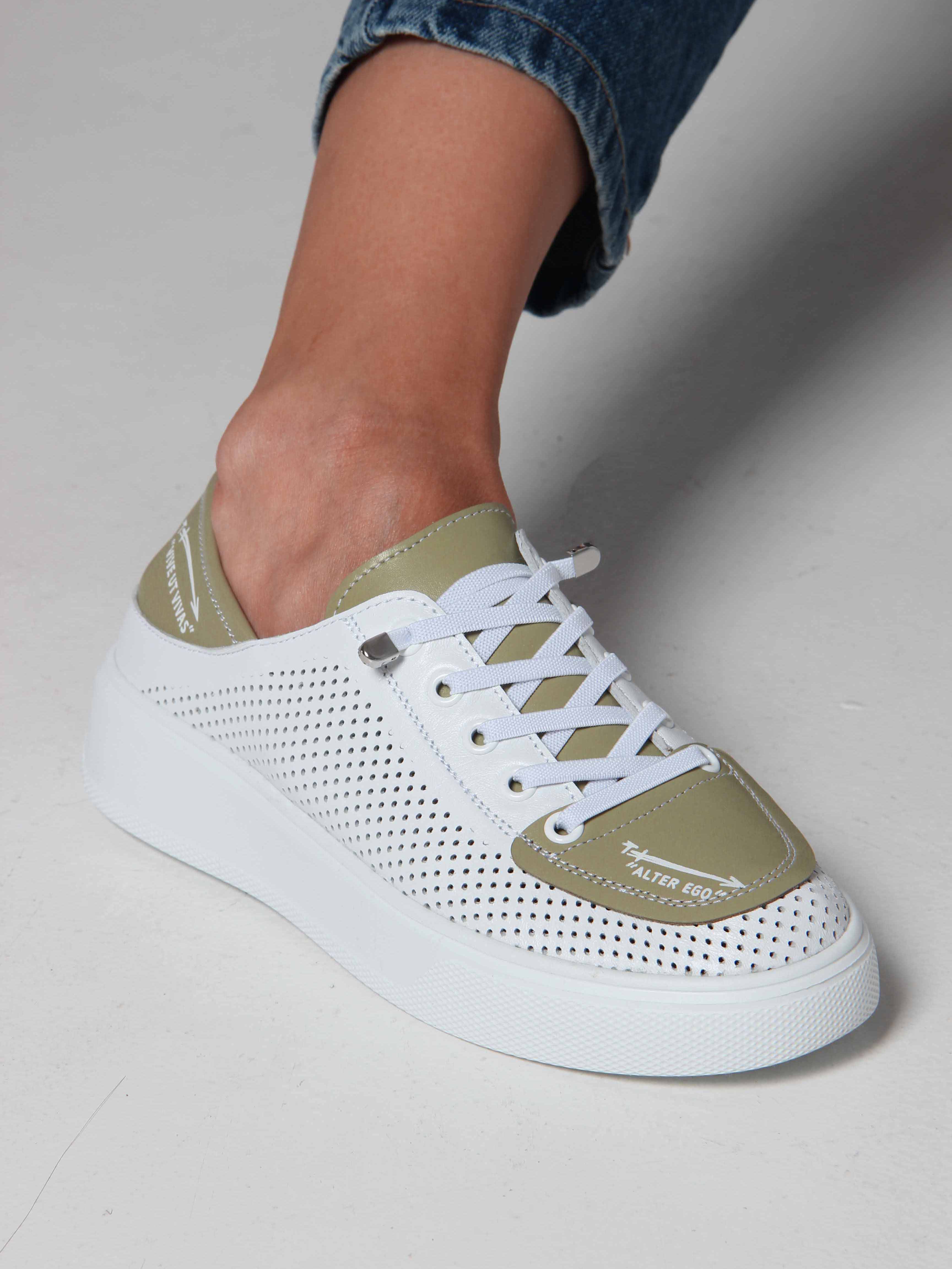 картинка Кеды ED'ART 163.P.LusiR2'w.Белый авокадо от интернет магазина