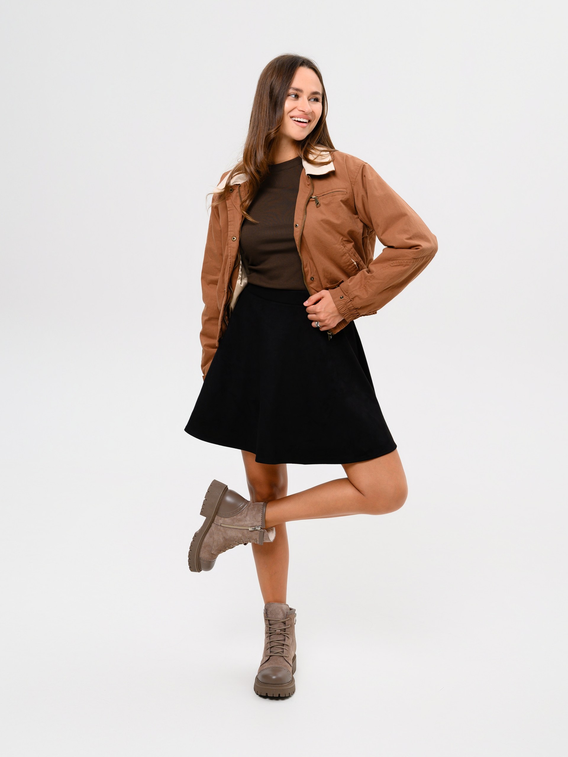 картинка Ботинки ED'ART 319.taskana'ka. Тауп майами+капучино замша от интернет магазина