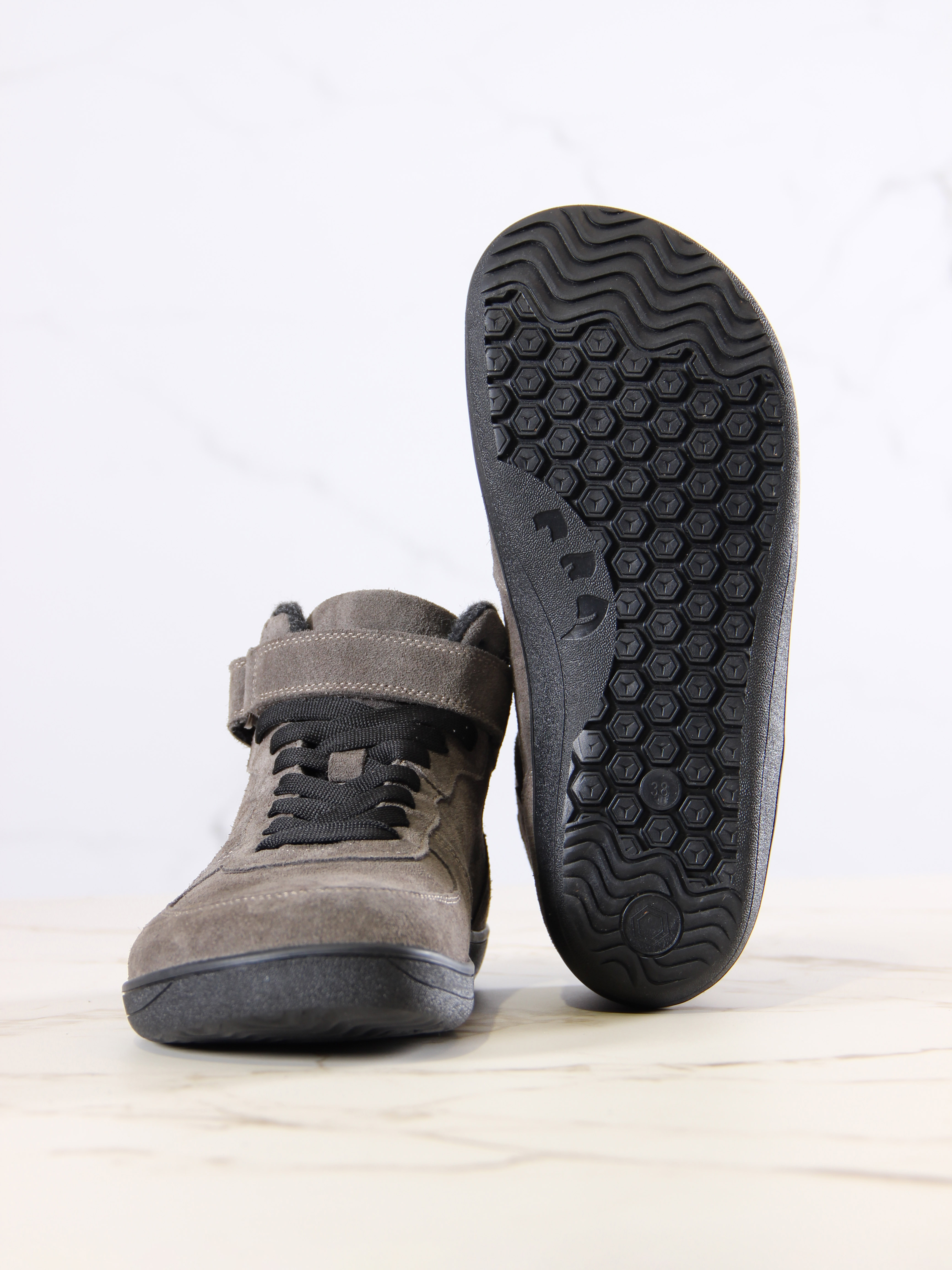 картинка Босоногие ботинки ED'ART 211.NATA'bl.Серый замок замша от интернет магазина