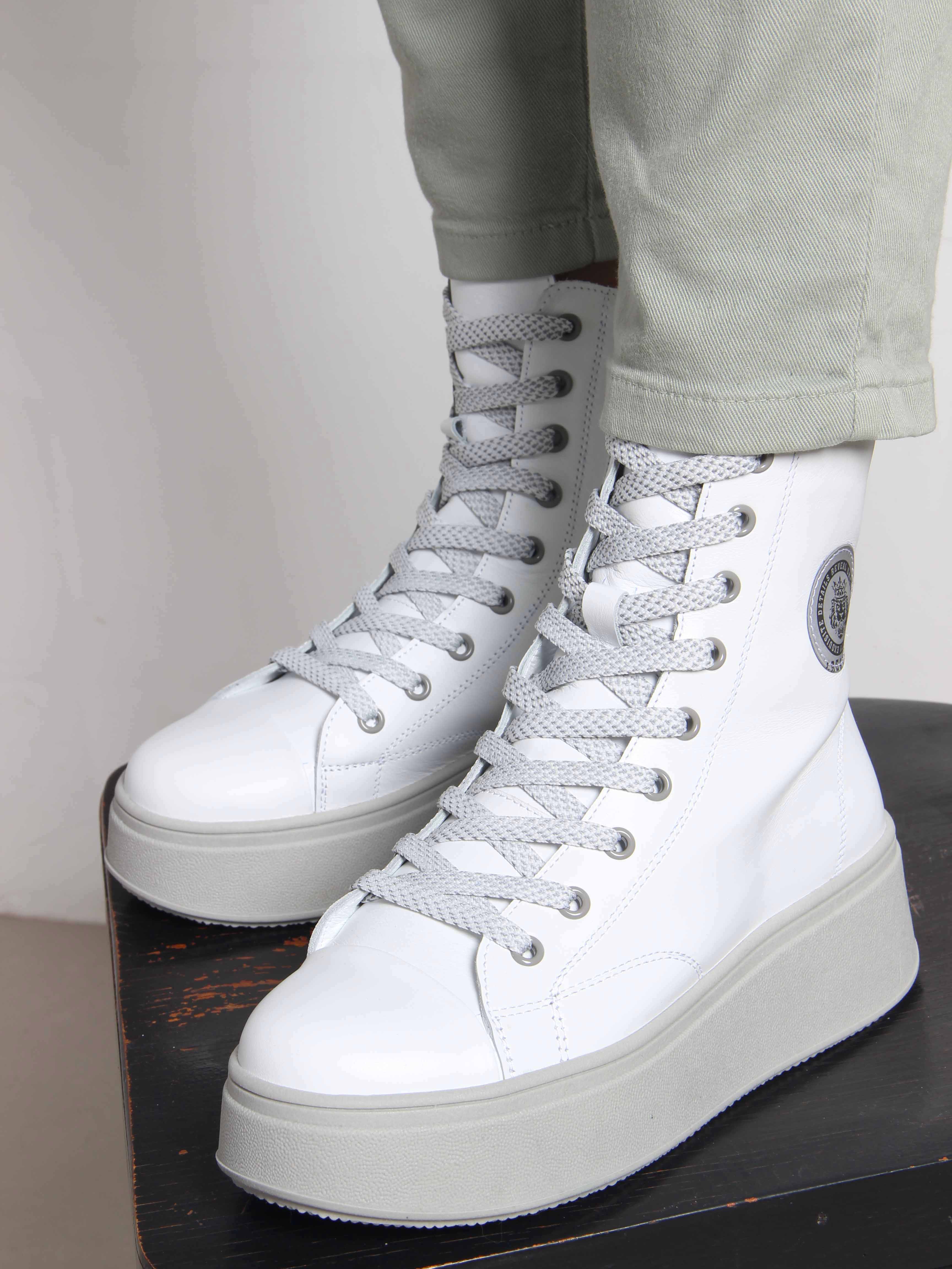 картинка Ботинки ED'ART 215.ALTA'gr. Белый серый от интернет магазина