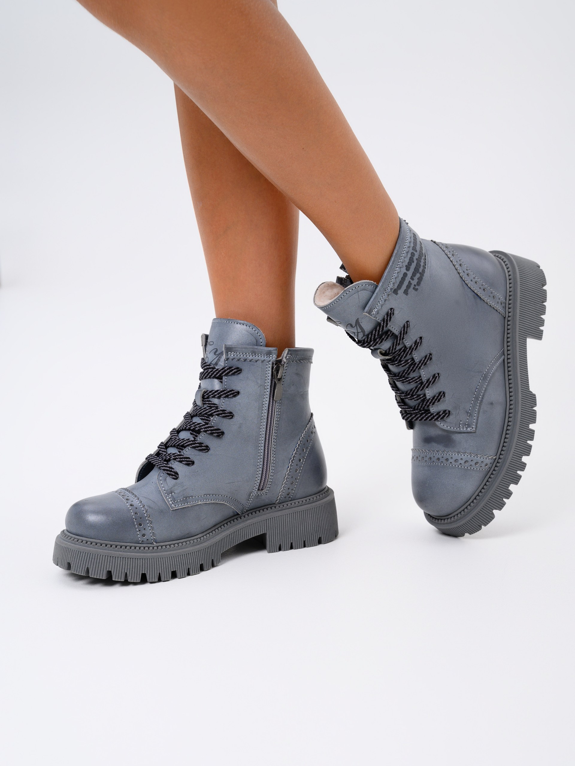 картинка Ботинки ED'ART 319.taskana'gr. Вакса серая от интернет магазина