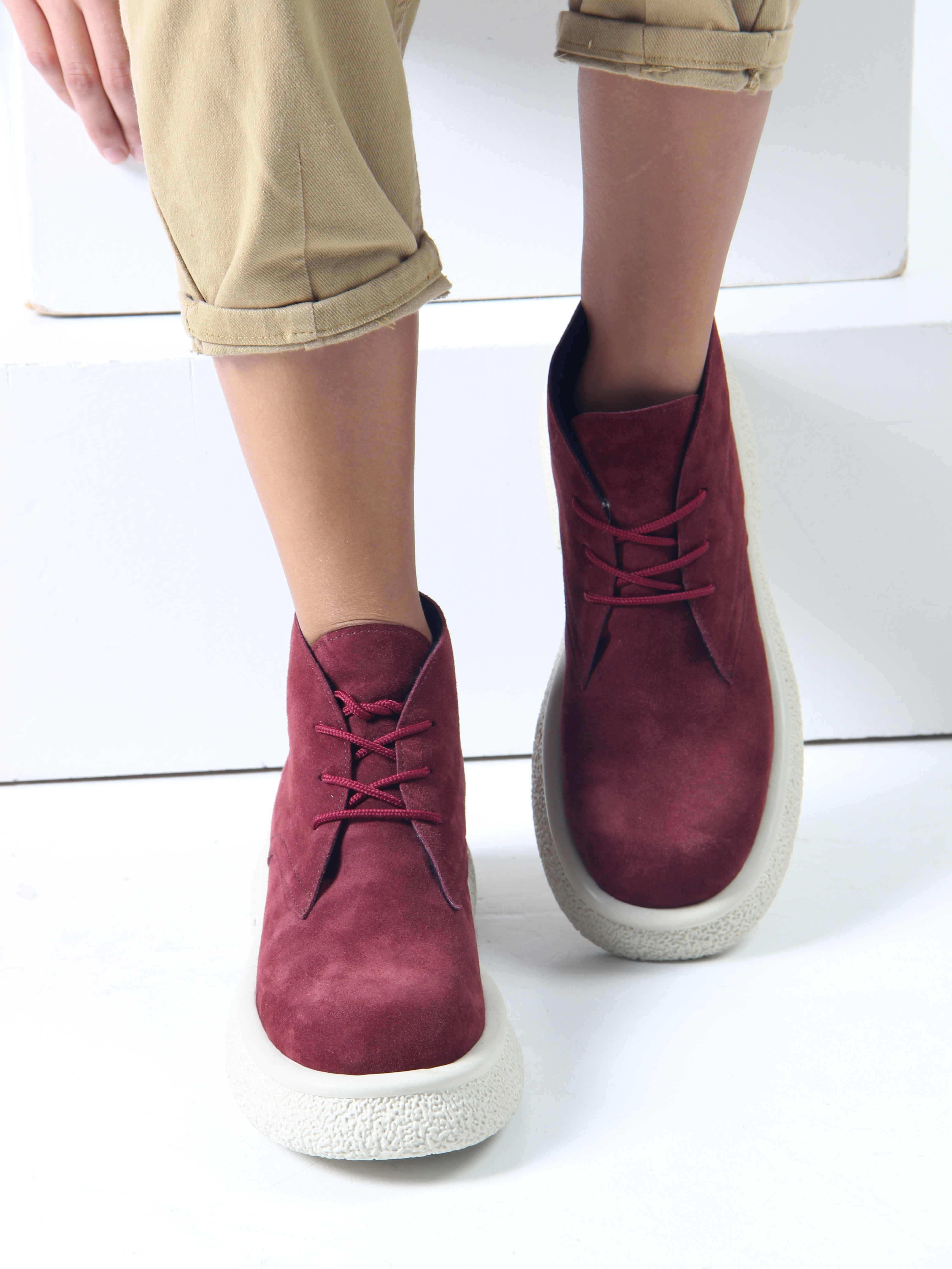 картинка Ботинки ED'ART 308.агата'w. бордо замша от интернет магазина