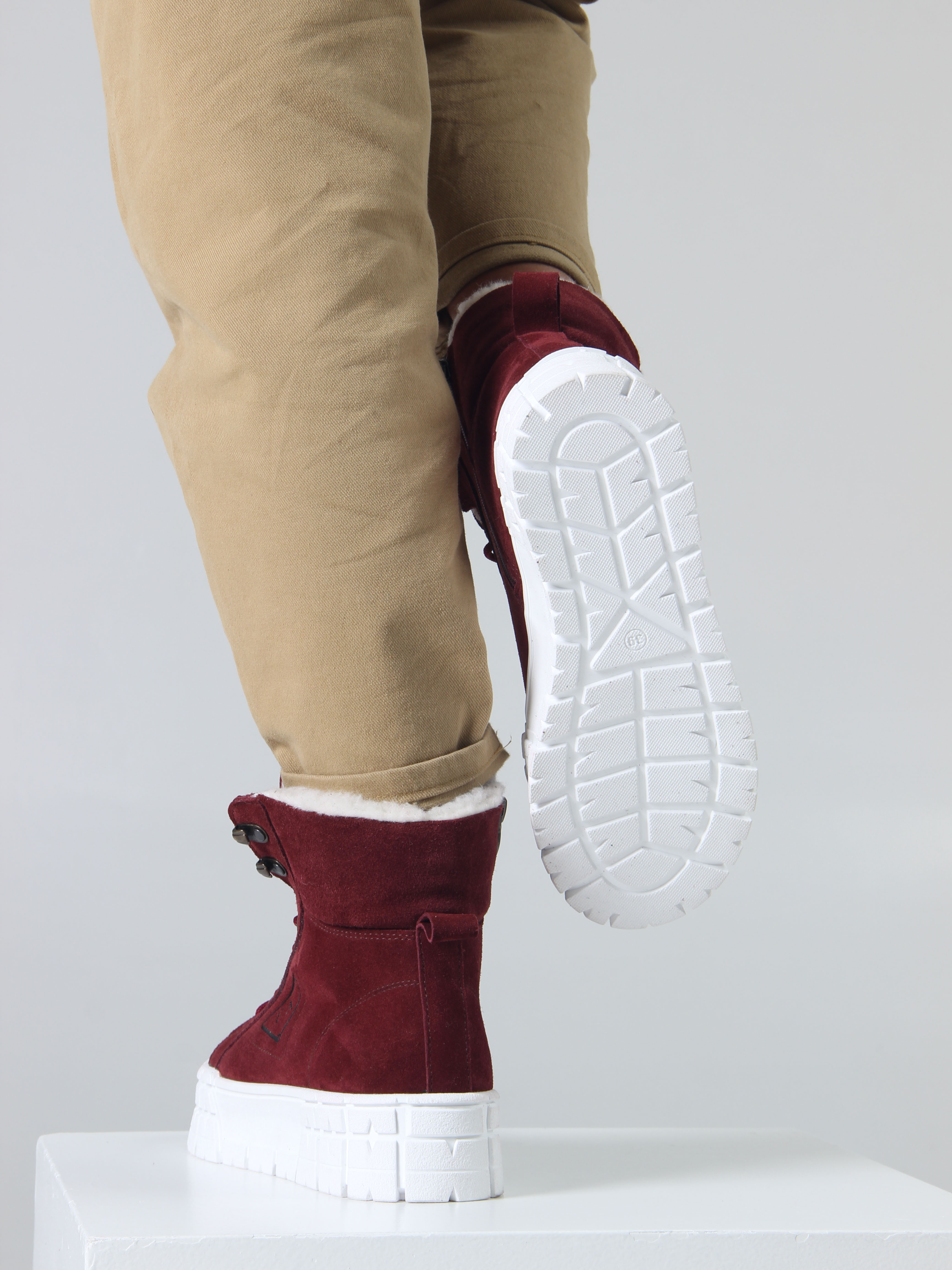 картинка Ботинки ED'ART 216.212131'w. бордо замша от интернет магазина