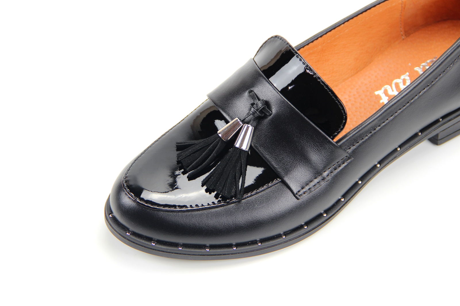 картинка Лоферы ED'ART 117.madonna'9g.black+laq от интернет магазина