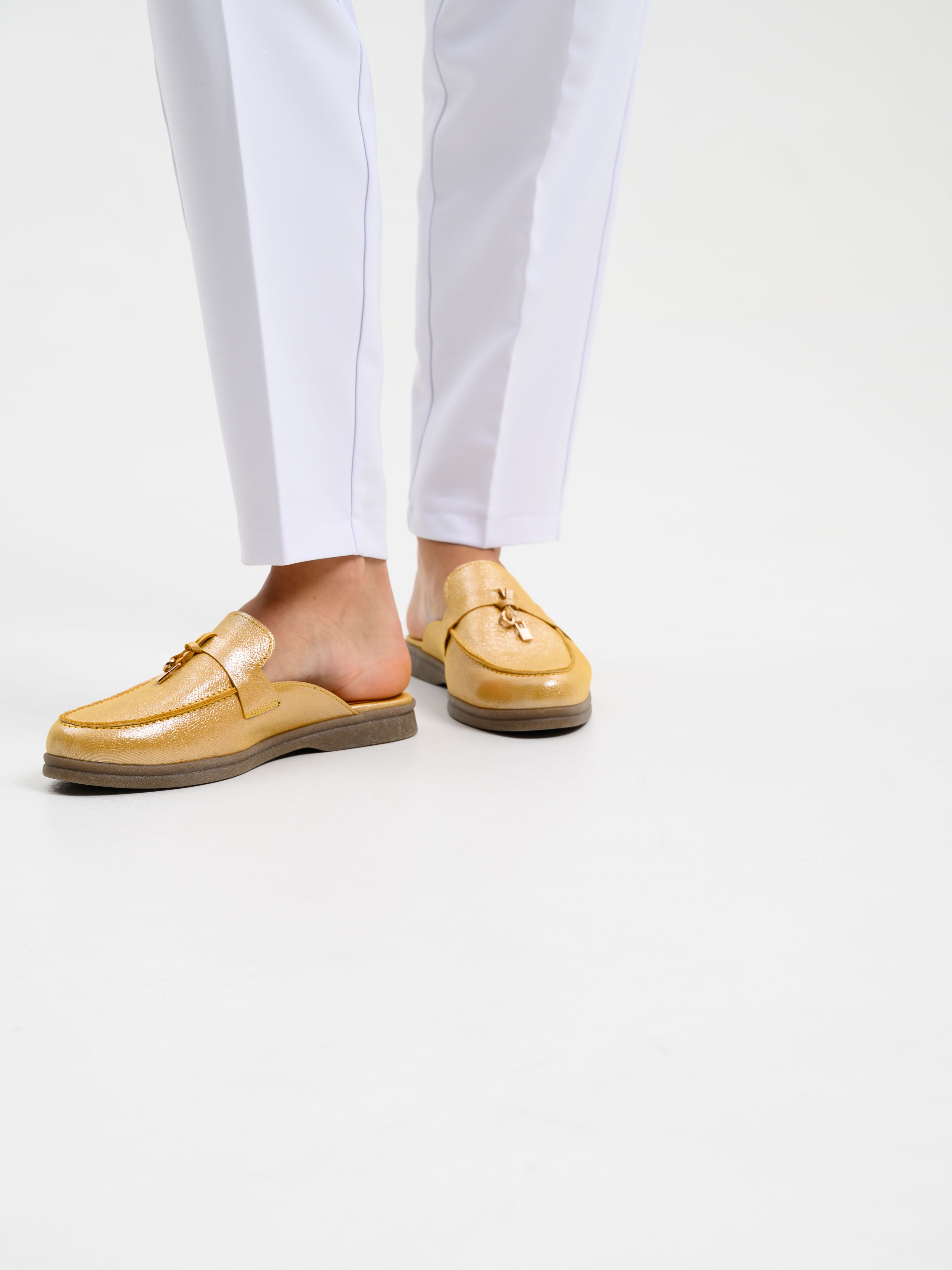 картинка Мюли ED'ART 1070.2614'be. желтый астана от интернет магазина