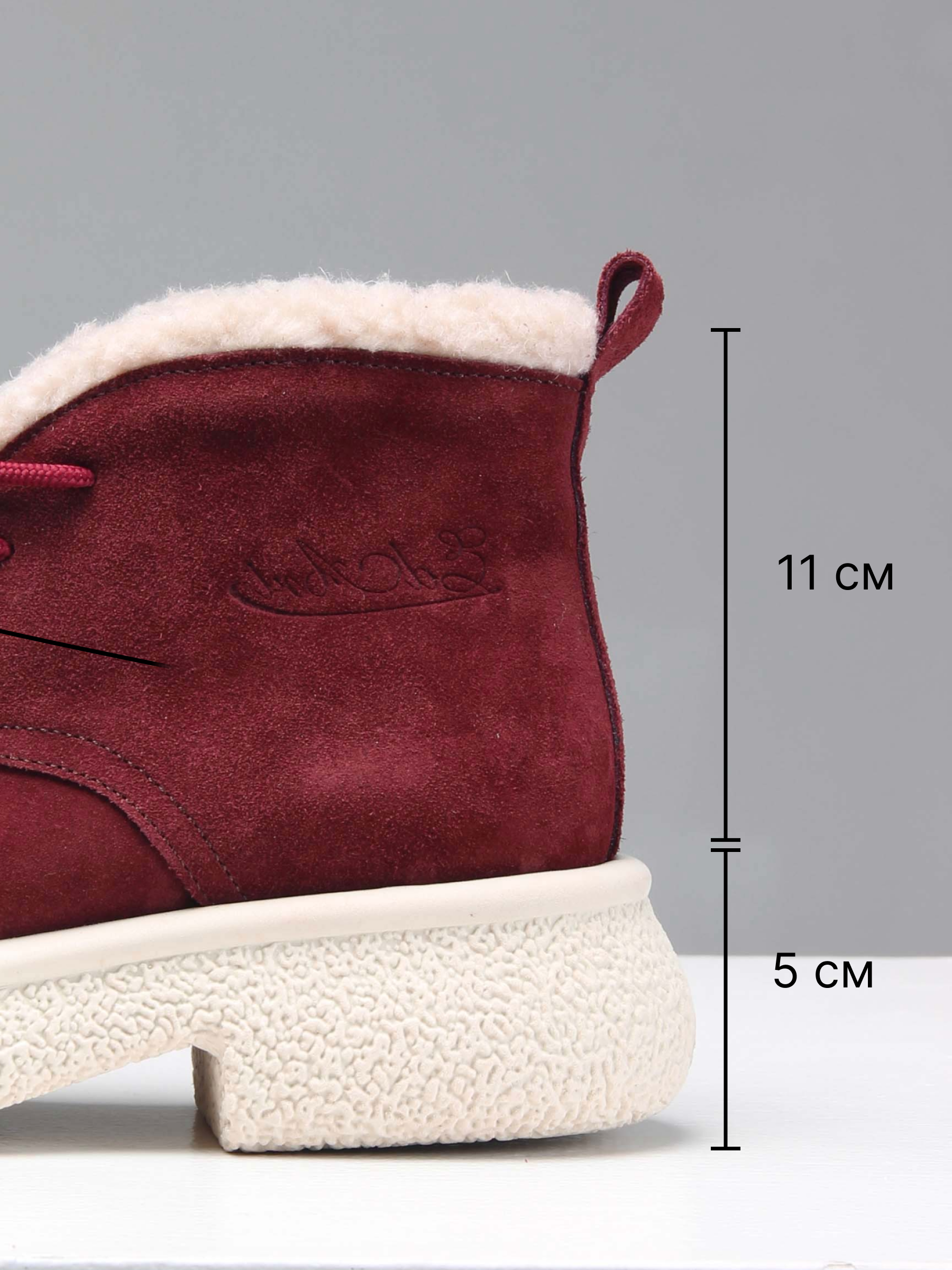 картинка Ботинки ED'ART 308.агата'w. бордo замша з от интернет магазина