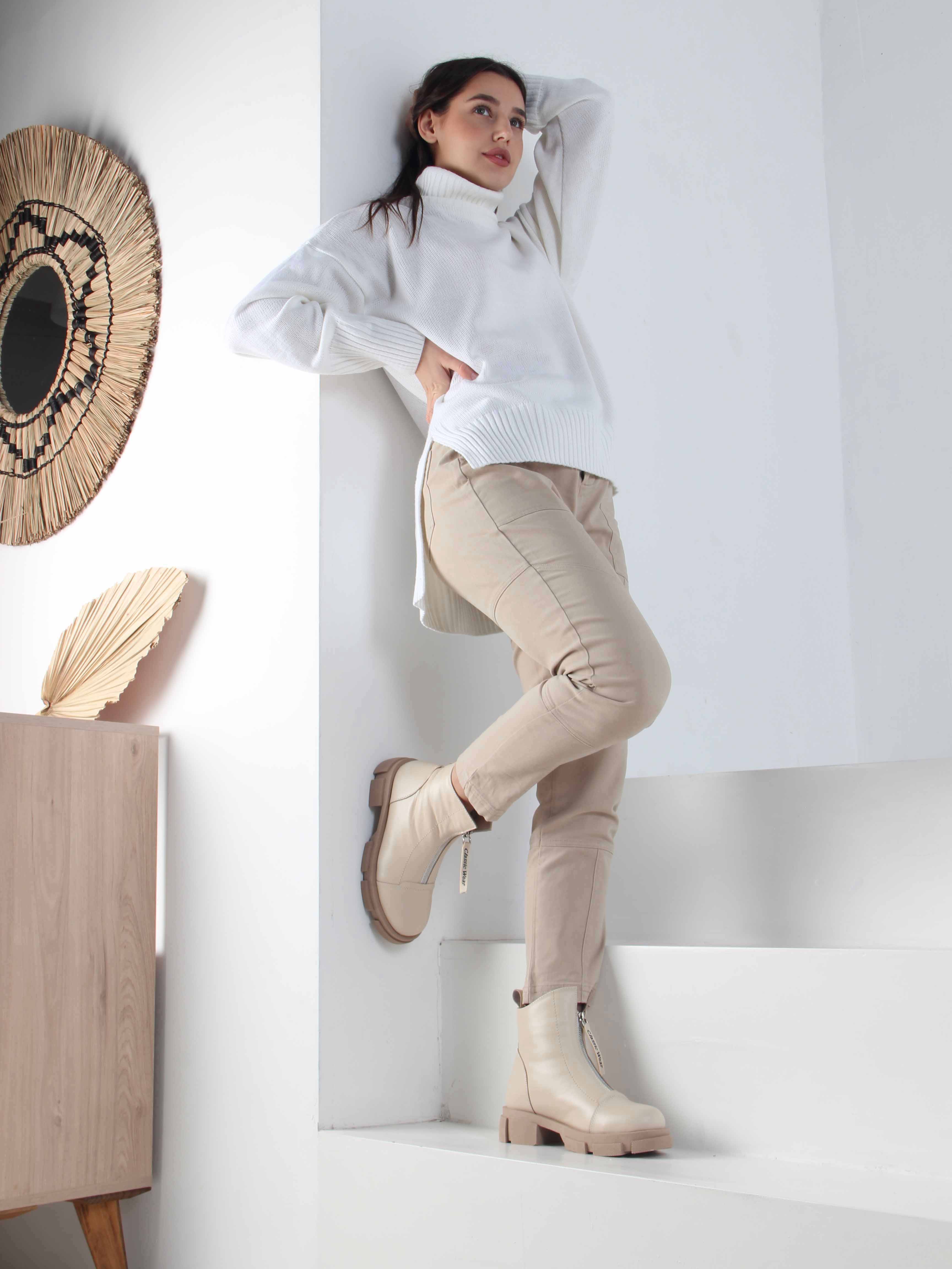 картинка Ботинки ED'ART 330.21074ka. Бежевый капучино от интернет магазина