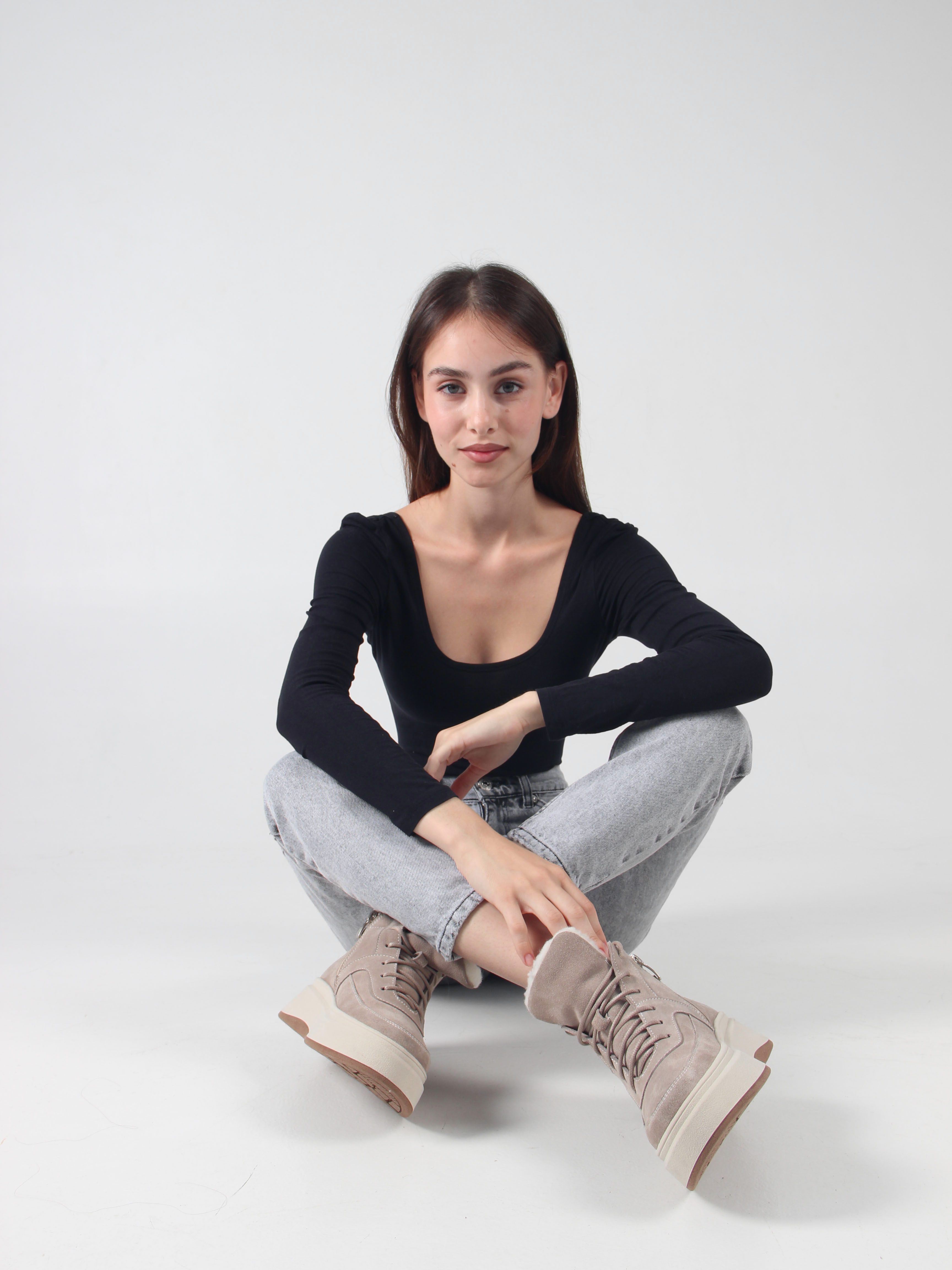 картинка Ботинки ED'ART 260.windy'be. каменный замш от интернет магазина